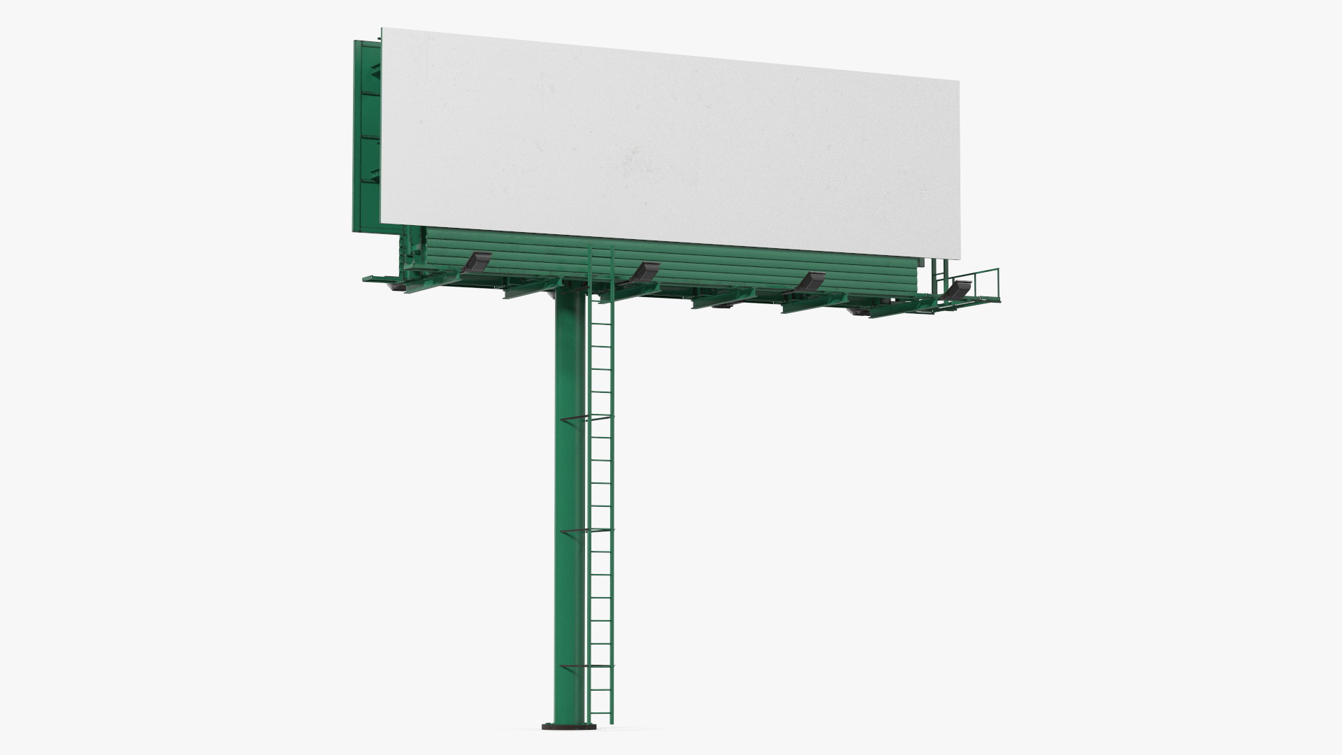 Outdoor Advertising Billboard Structure 3D model