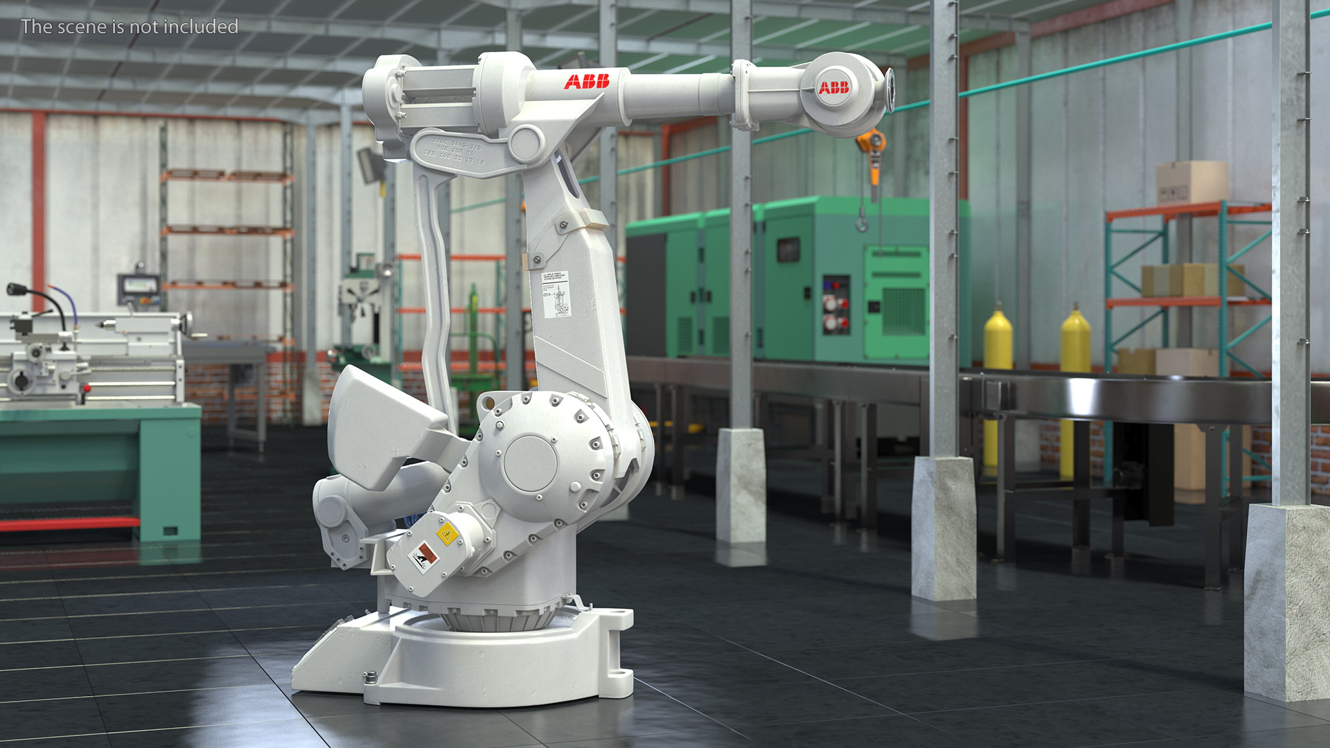 3D ABB IRB 4400 6 Axis Industrial Robot