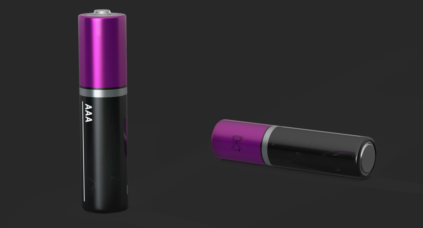 AAA Battery Generic 3D model
