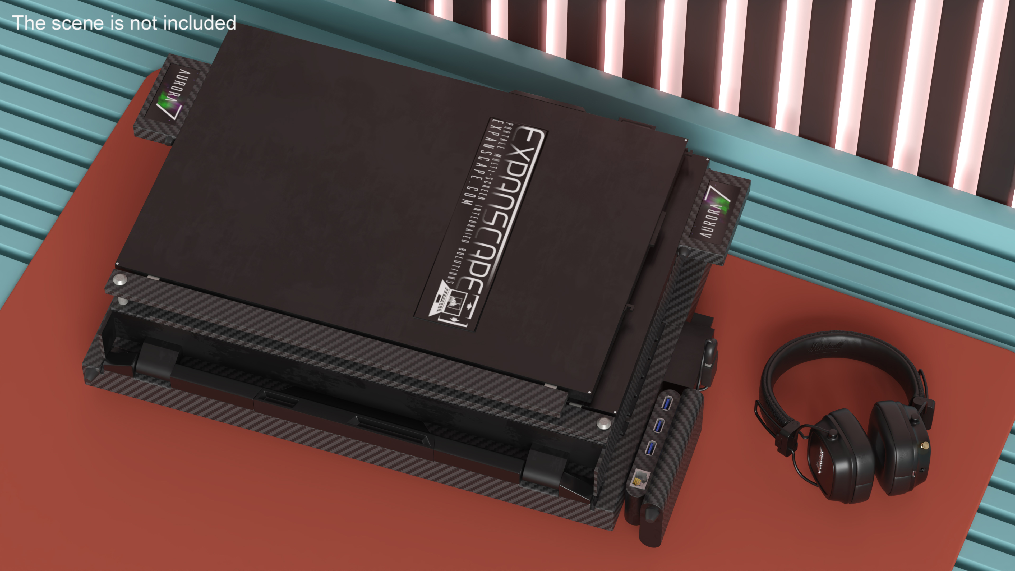 3D Laptop Expanscape Aurora Closed