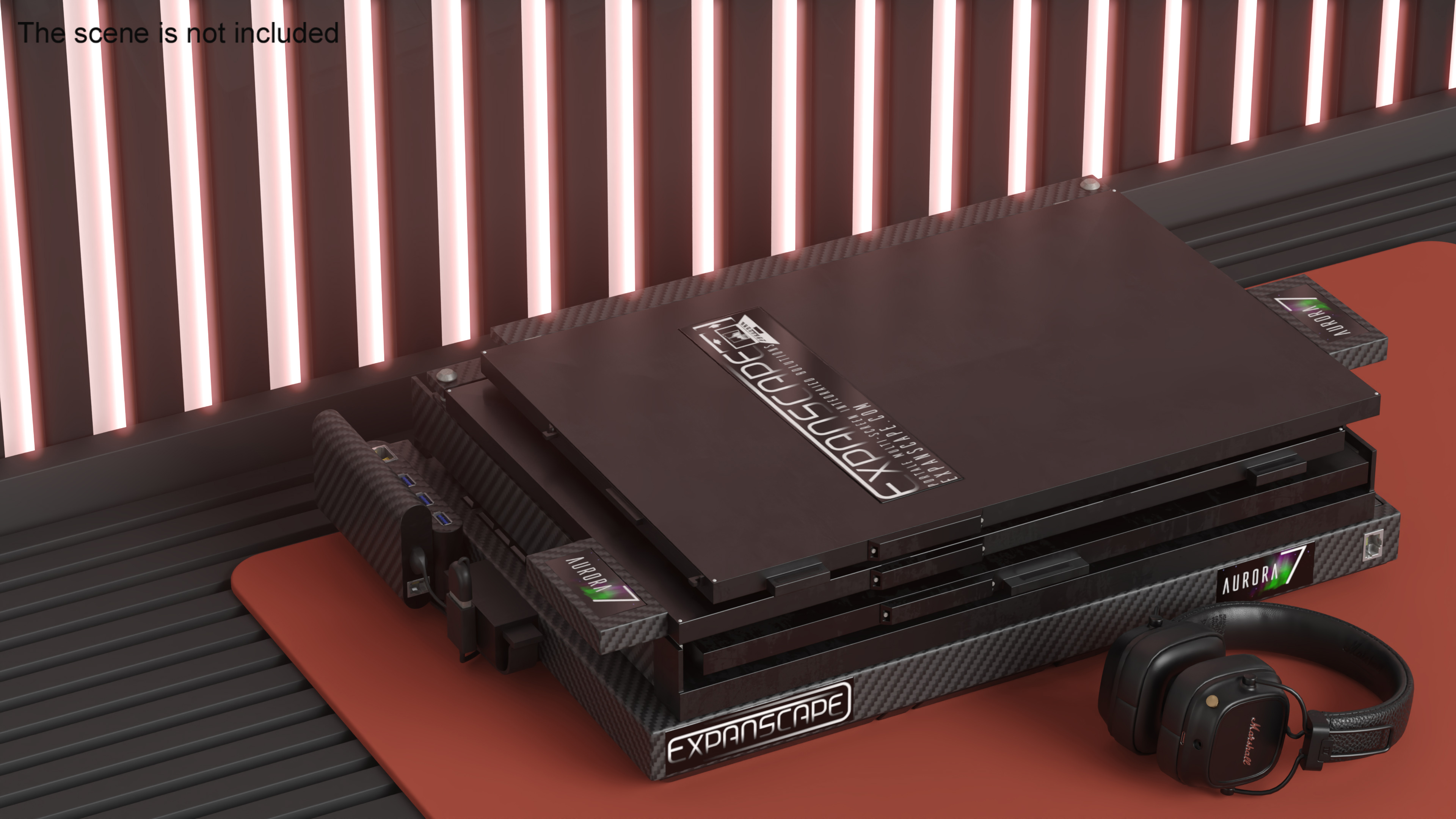 3D Laptop Expanscape Aurora Closed