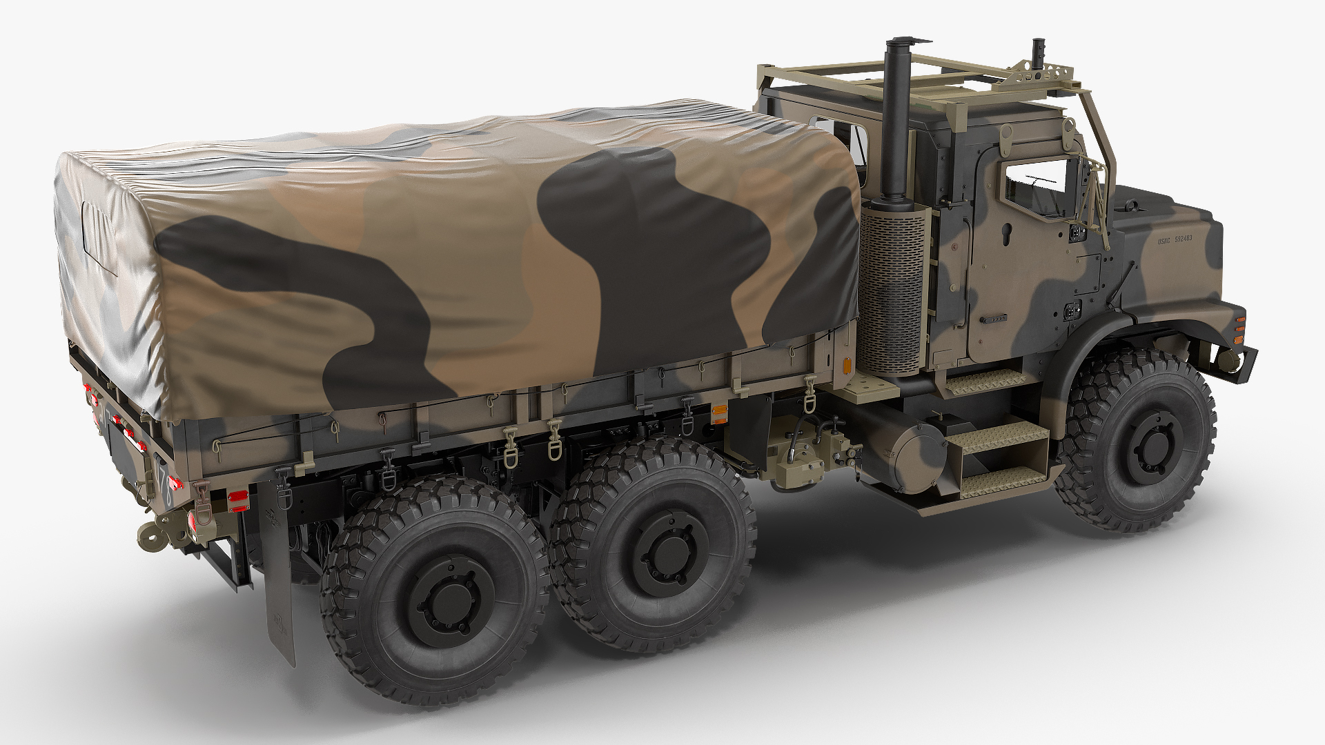 OshKosh MTVR MK23 with Tent Sand Camo 3D