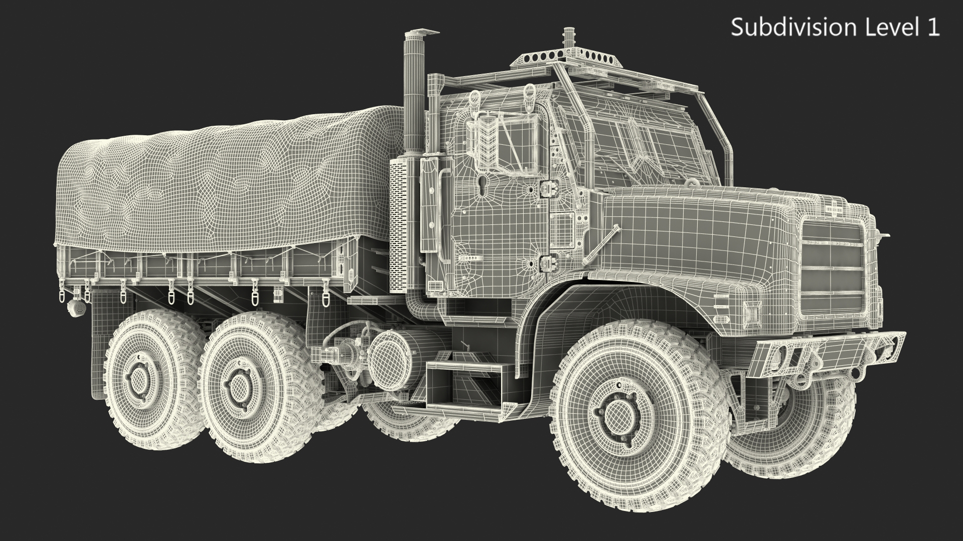 OshKosh MTVR MK23 with Tent Sand Camo 3D