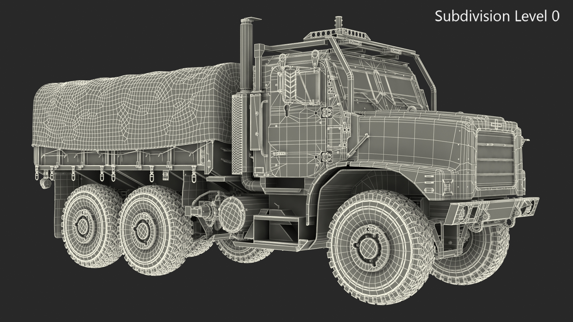 OshKosh MTVR MK23 with Tent Sand Camo 3D