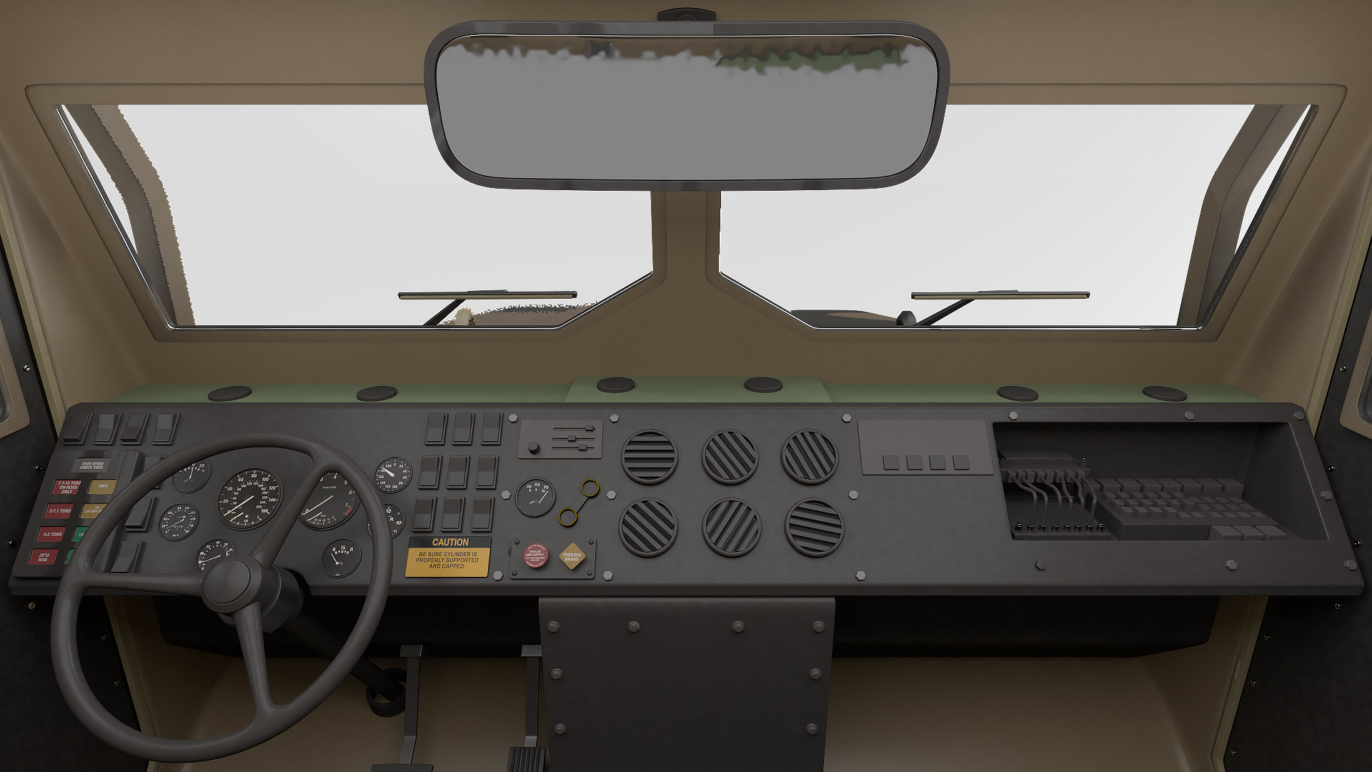 OshKosh MTVR MK23 with Tent Sand Camo 3D
