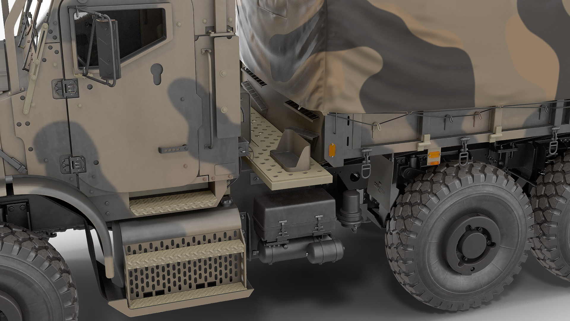 OshKosh MTVR MK23 with Tent Sand Camo 3D