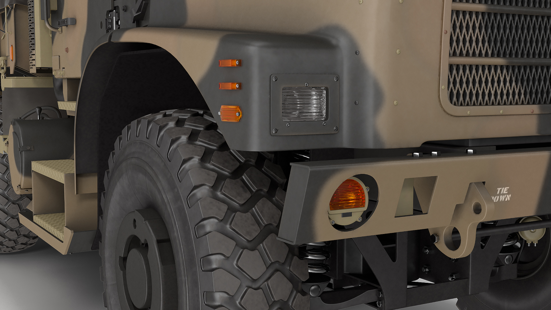 OshKosh MTVR MK23 with Tent Sand Camo 3D