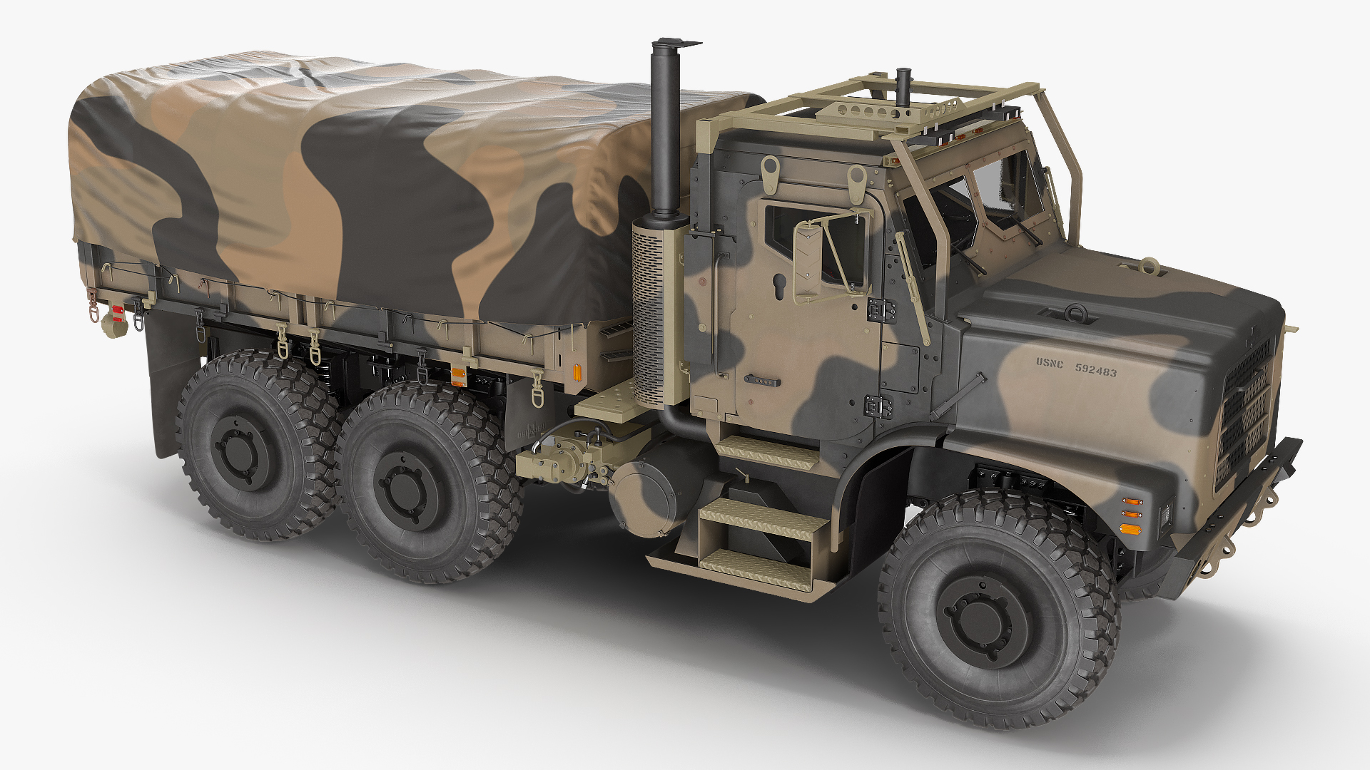 OshKosh MTVR MK23 with Tent Sand Camo 3D