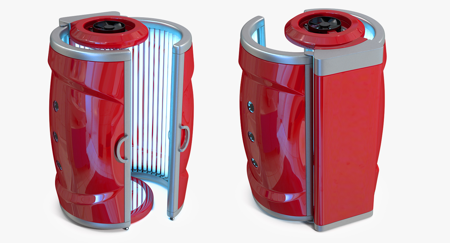 Vertical Solarium Tanning Bed 3D model