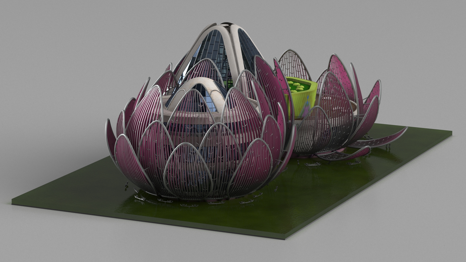 3D model Lotus Building Wujin
