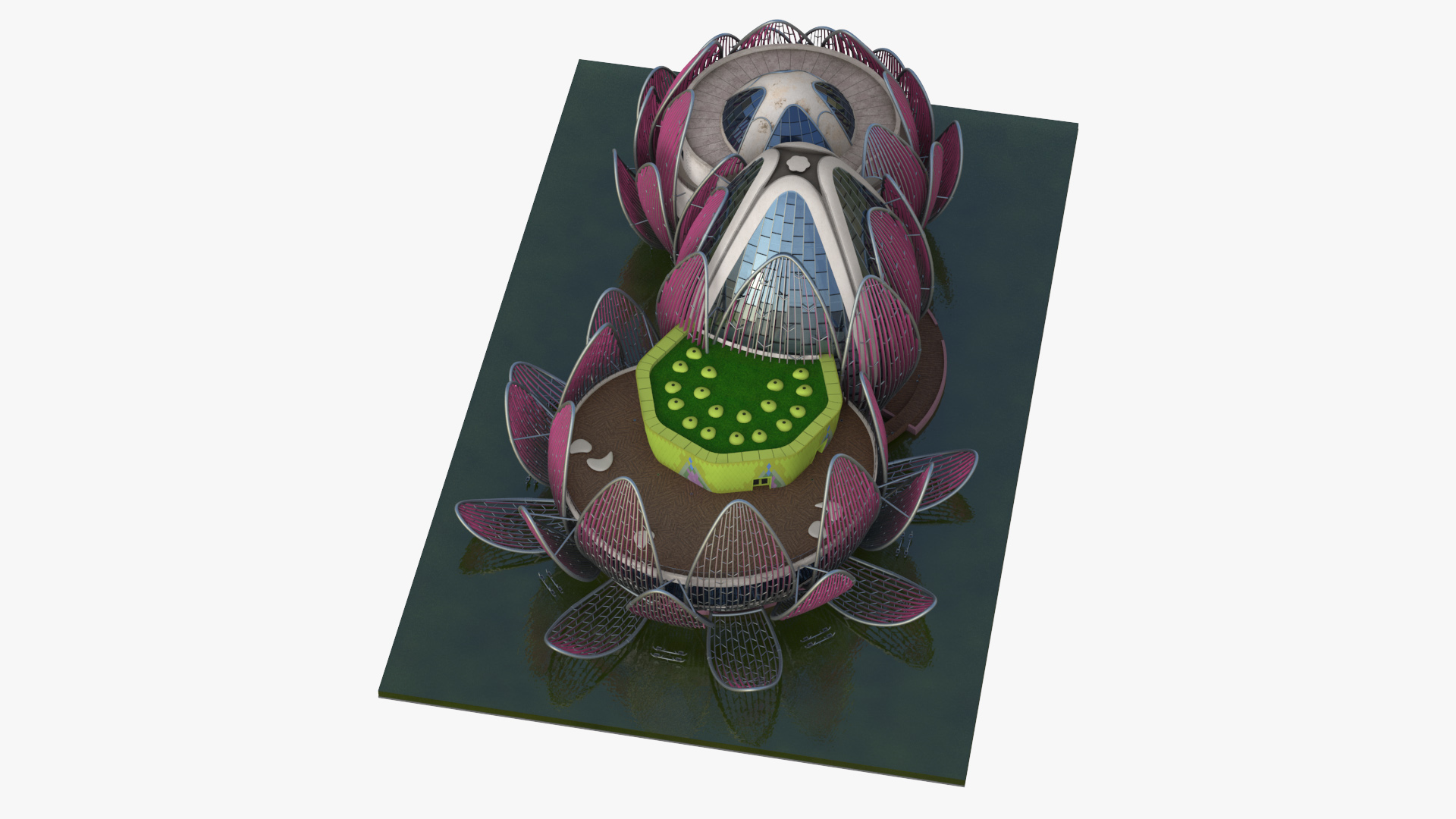 3D model Lotus Building Wujin