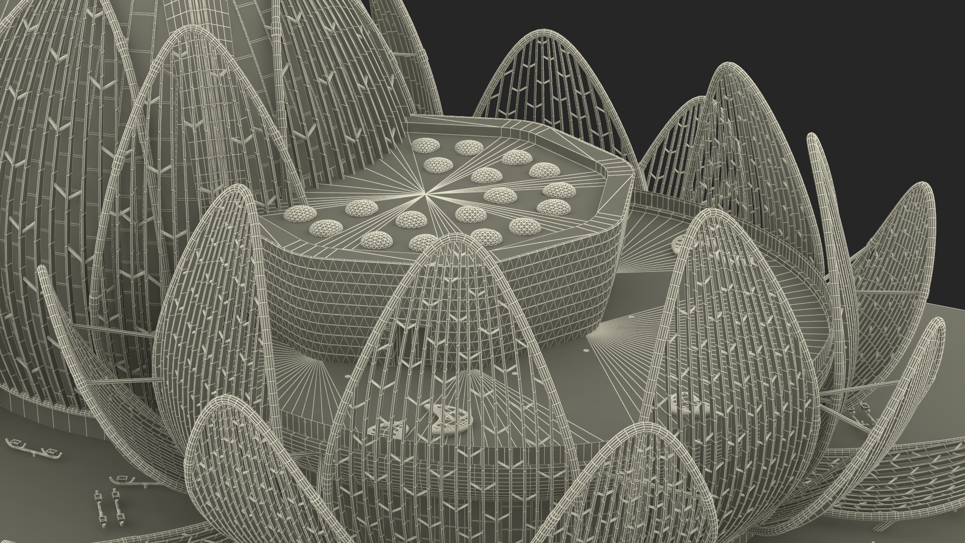 3D model Lotus Building Wujin