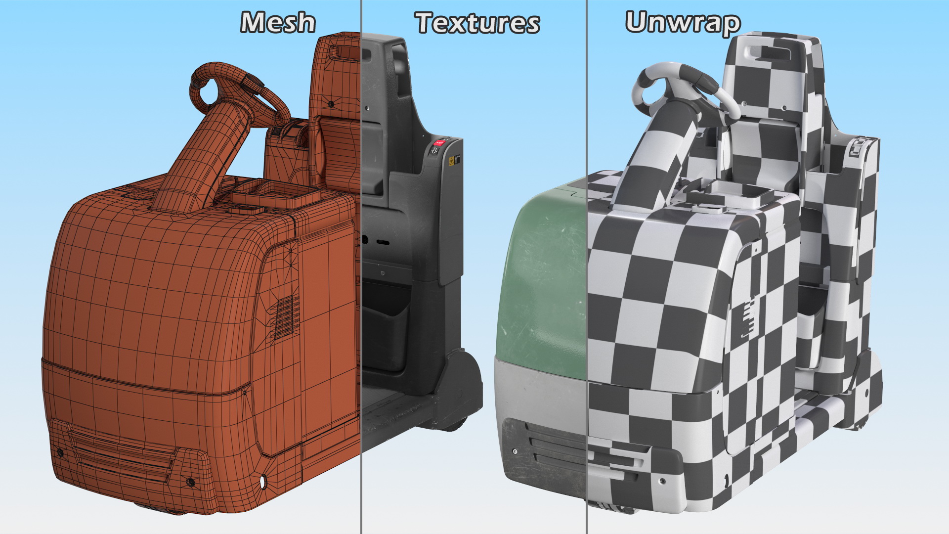 Tow Tractor Dirty 3D