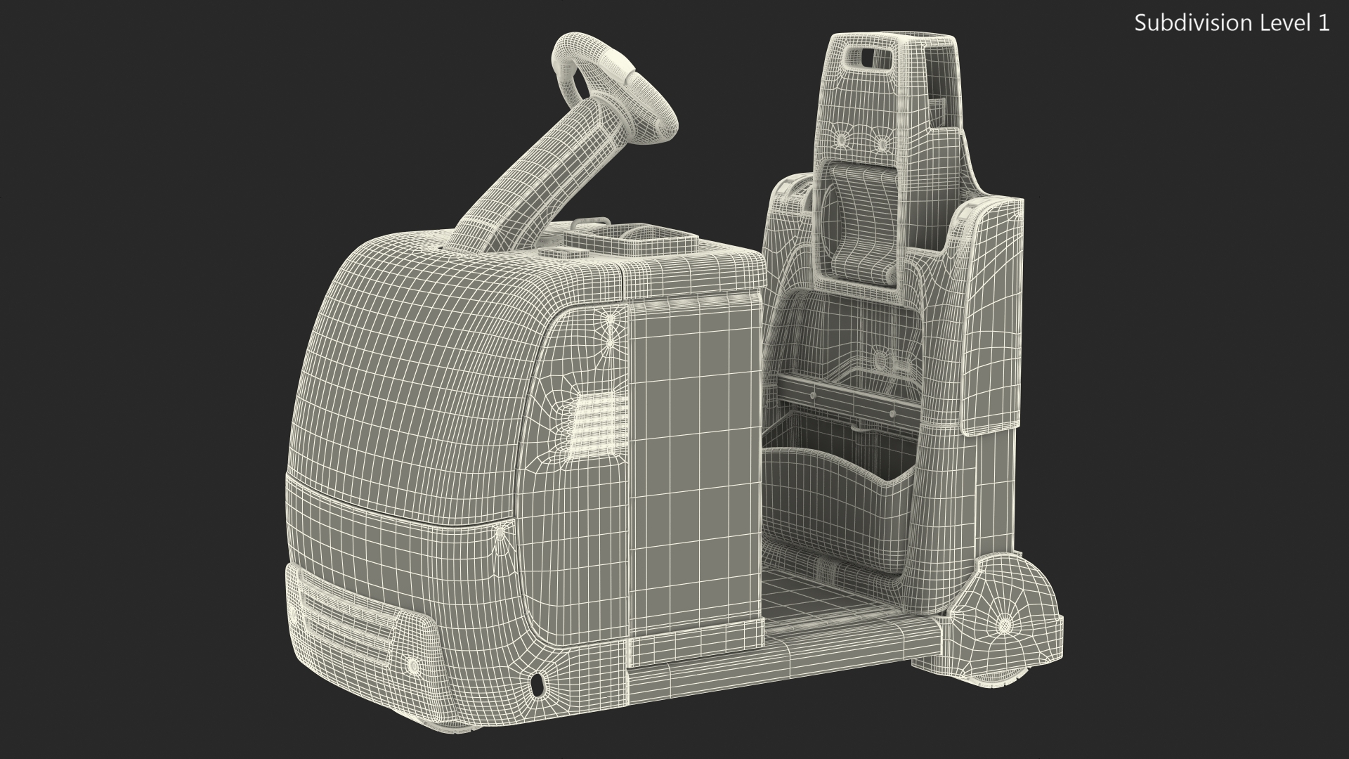 Tow Tractor Dirty 3D