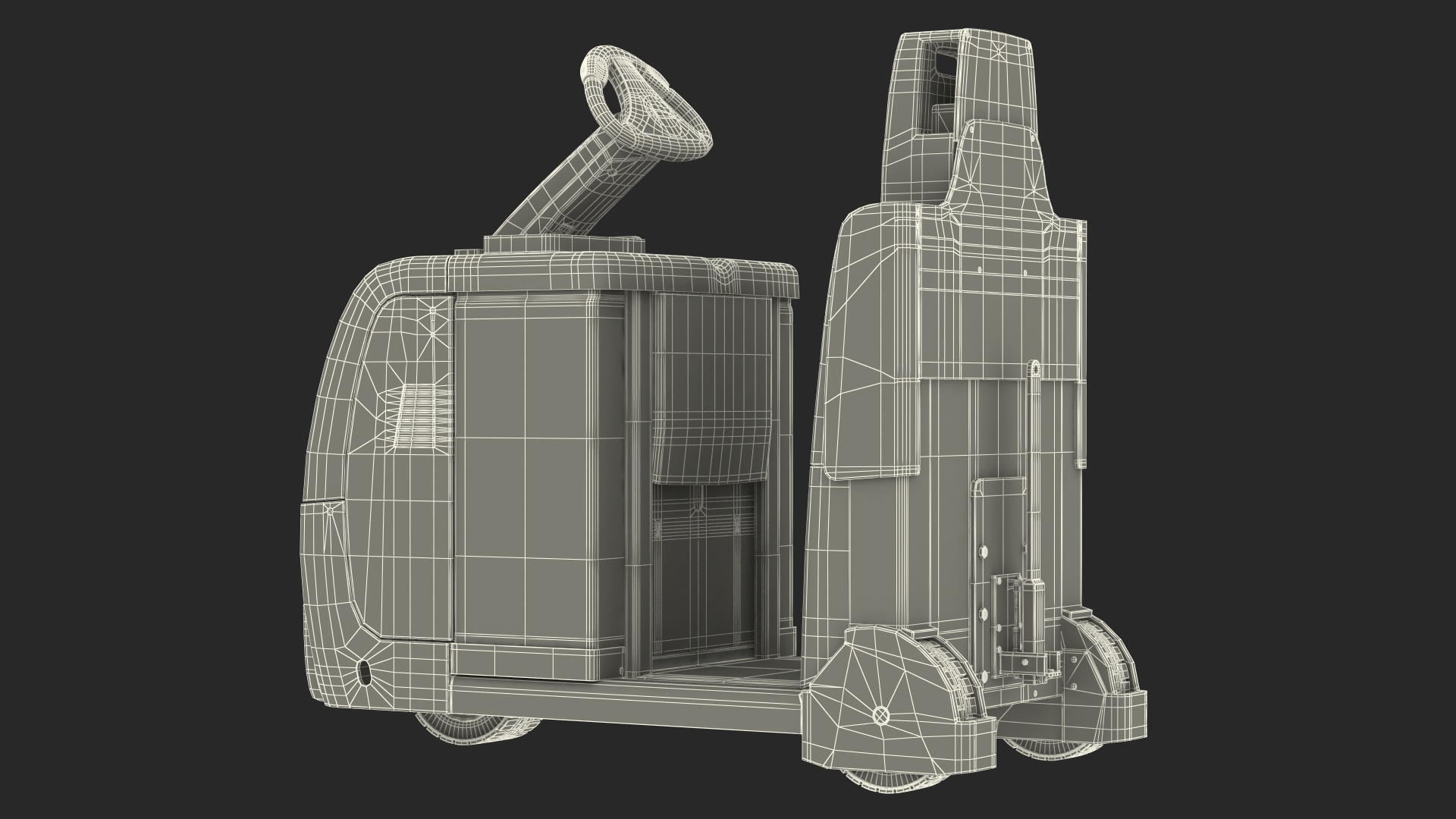 Tow Tractor Dirty 3D