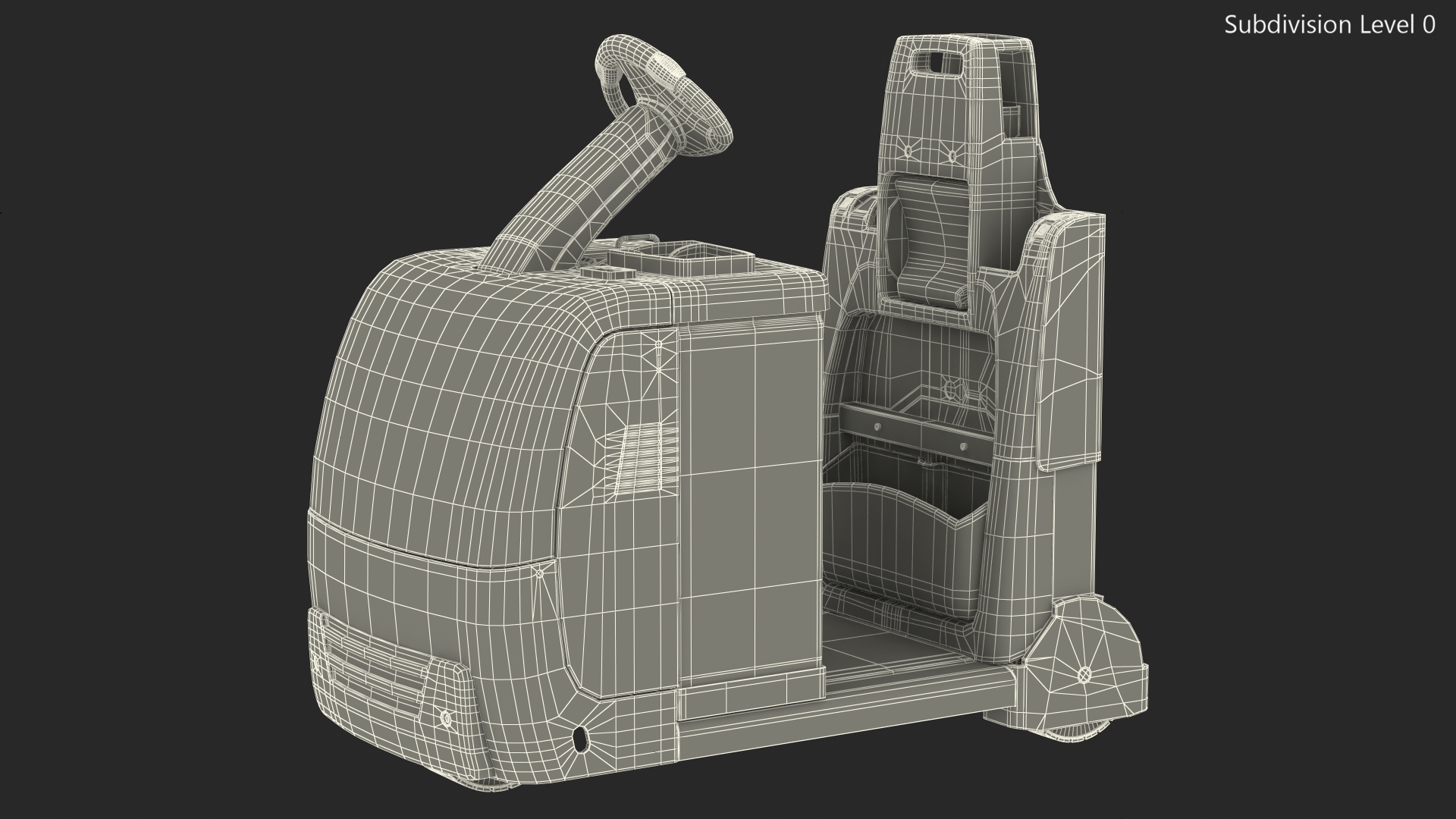 Tow Tractor Dirty 3D