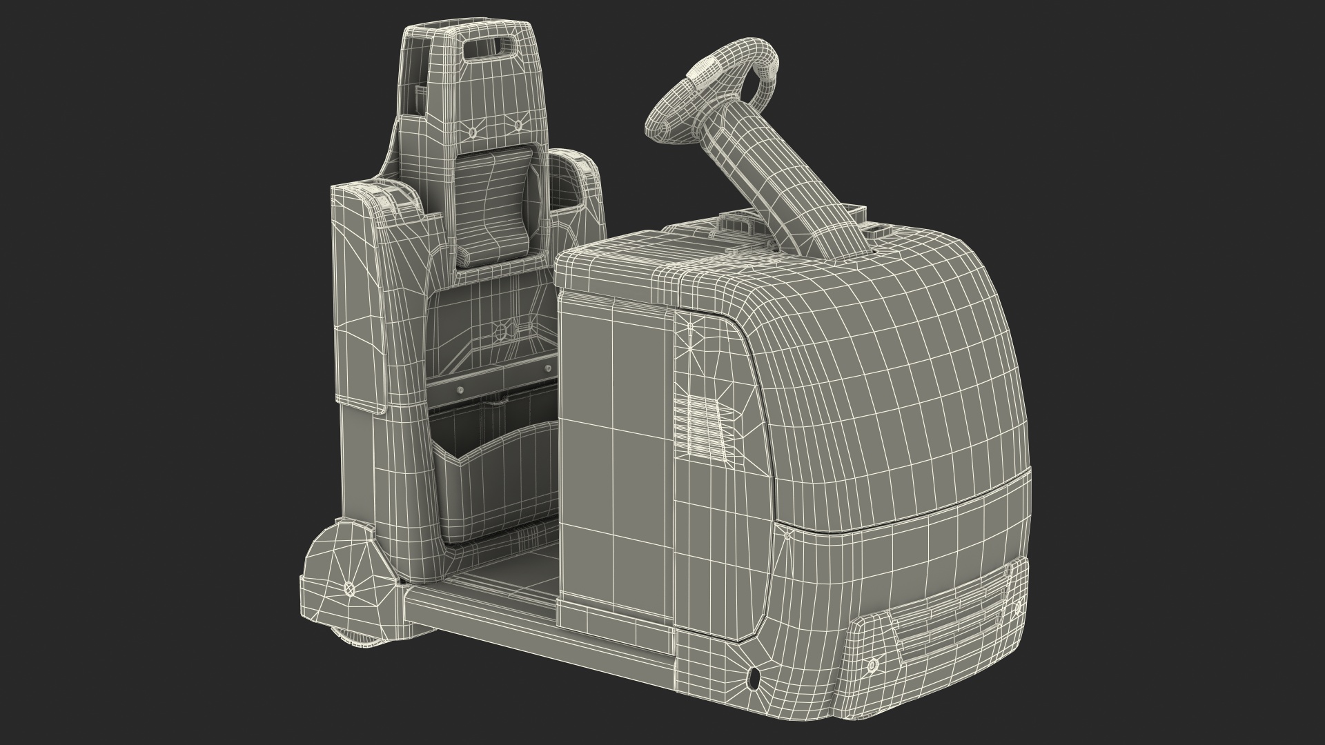 Tow Tractor Dirty 3D