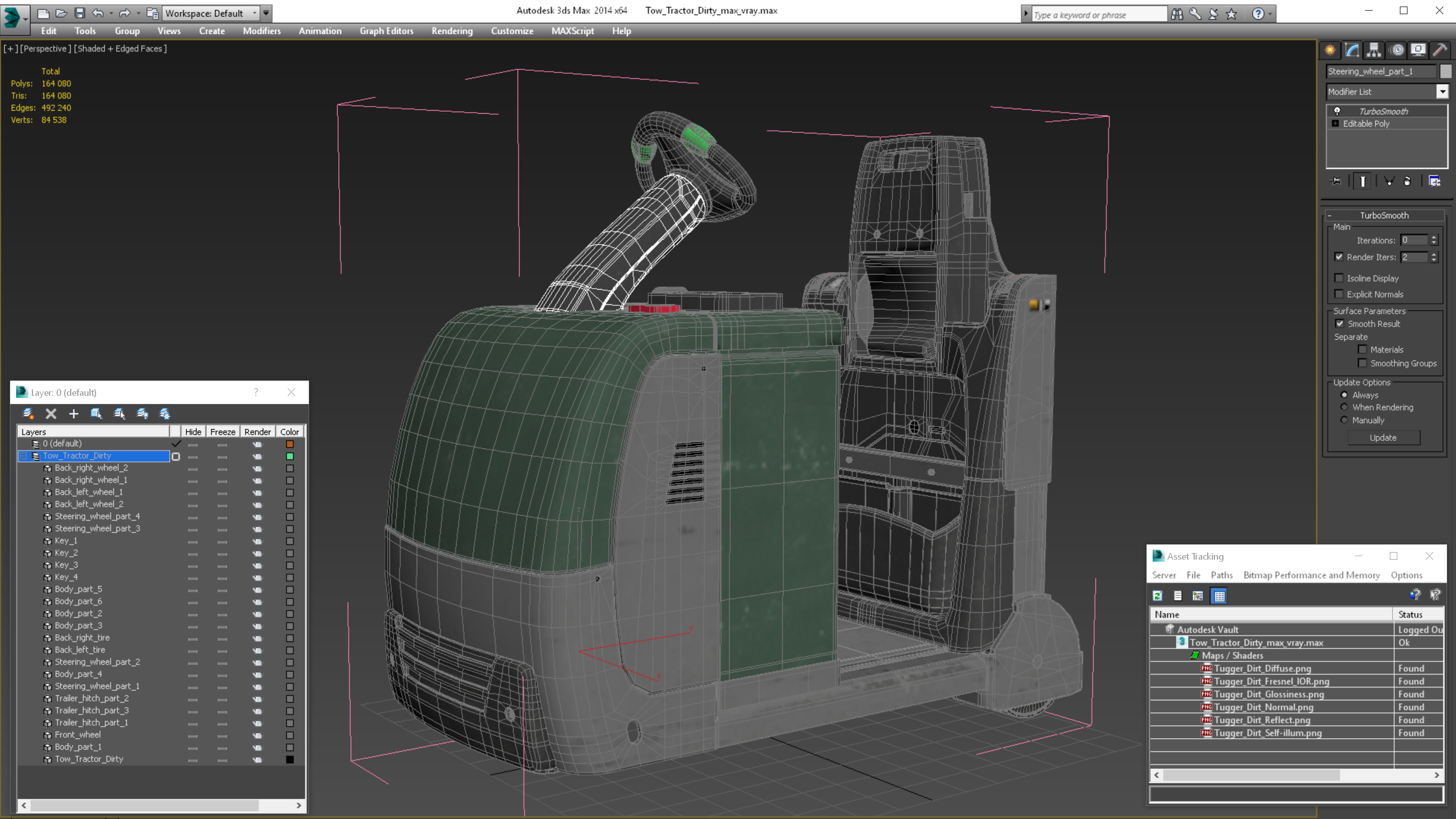 Tow Tractor Dirty 3D