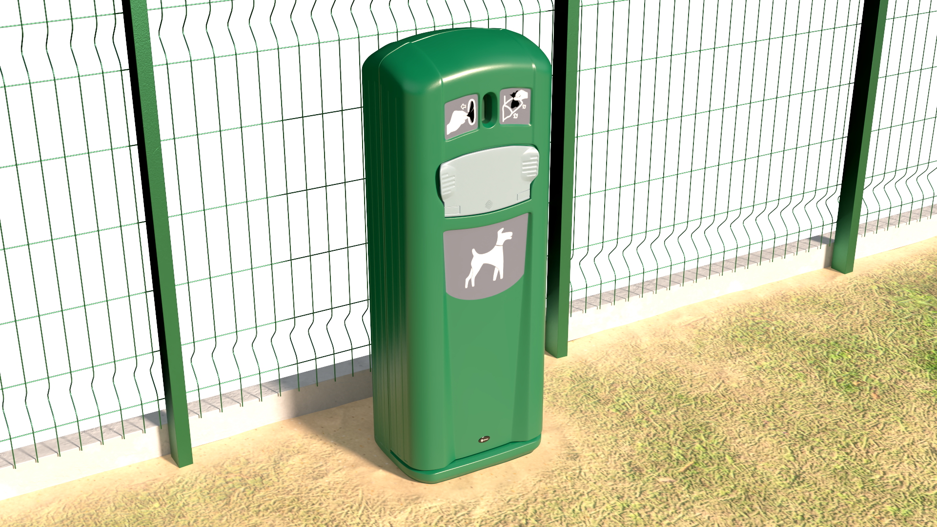3D model Dog Park with People