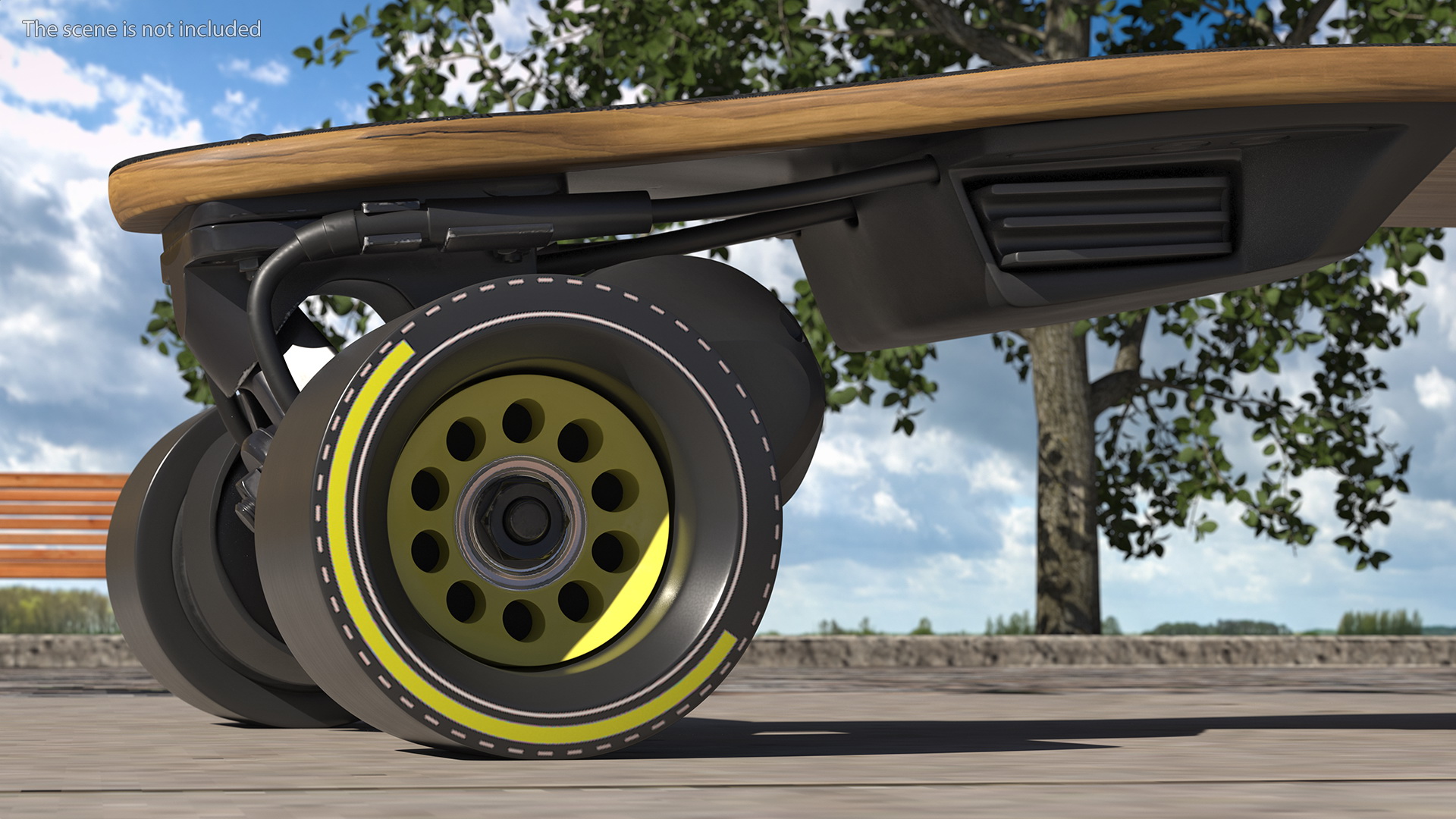 3D Electric Skateboard with Belt Drive Motor