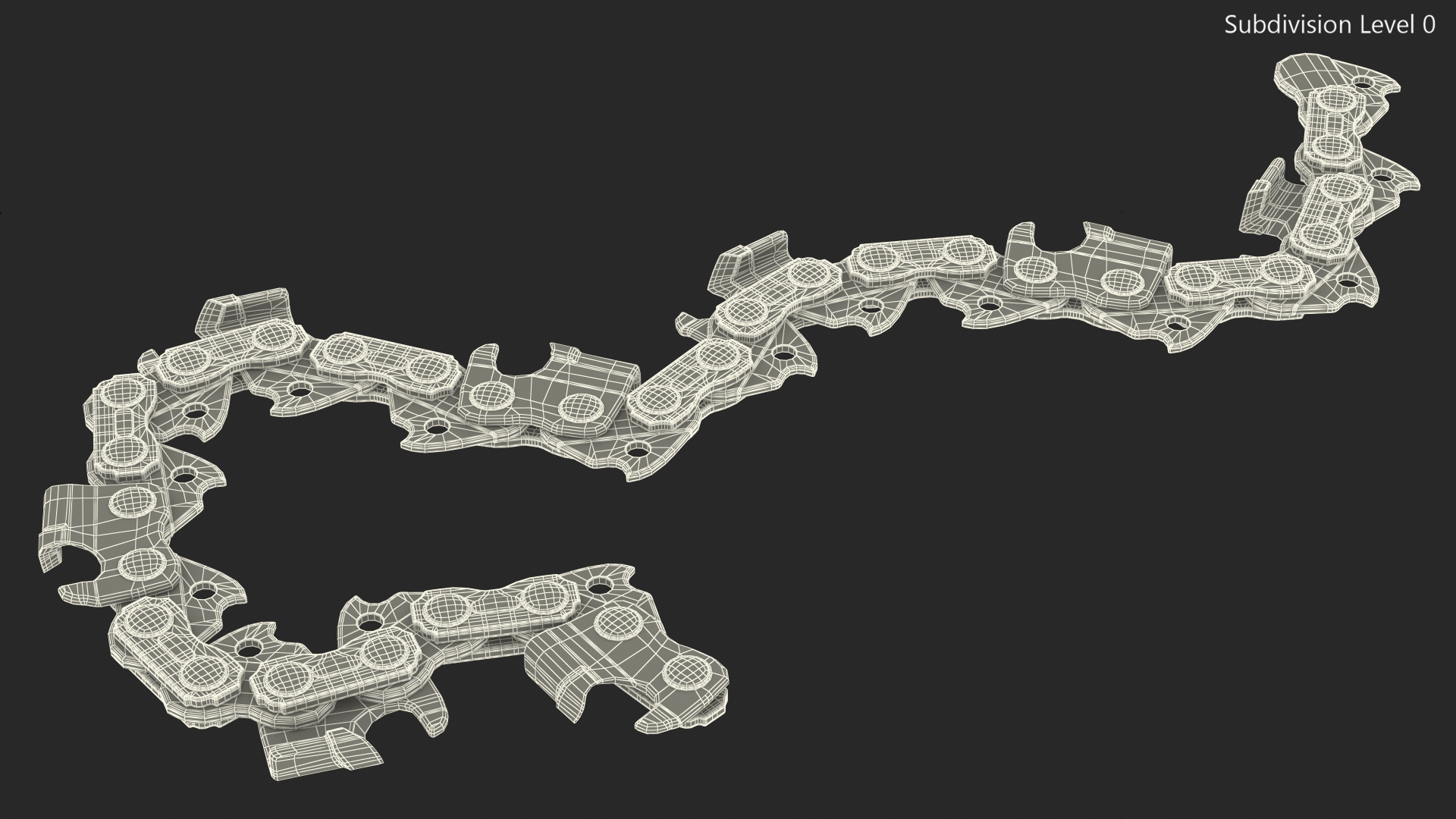 Segment Steel Chain for Chainsaw 3D