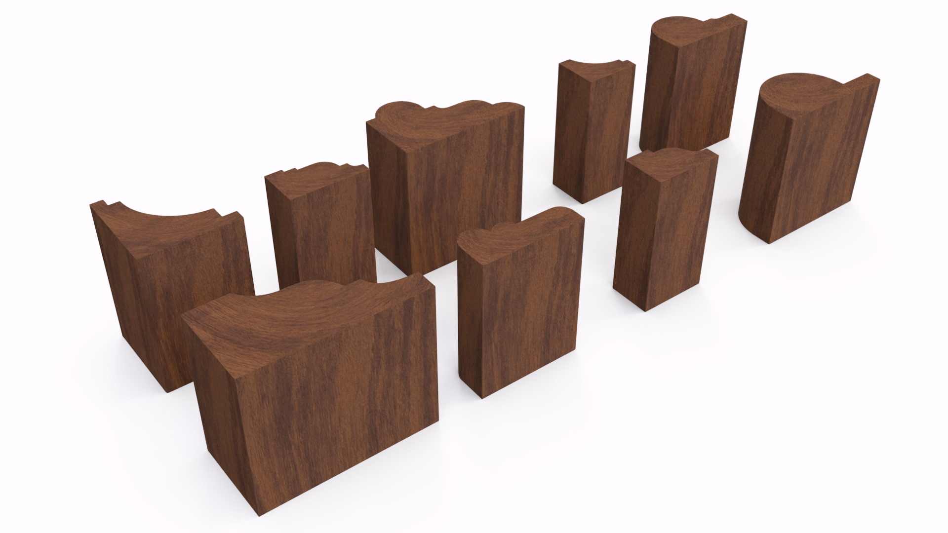 Set Molding Mahogany Part 1 3D