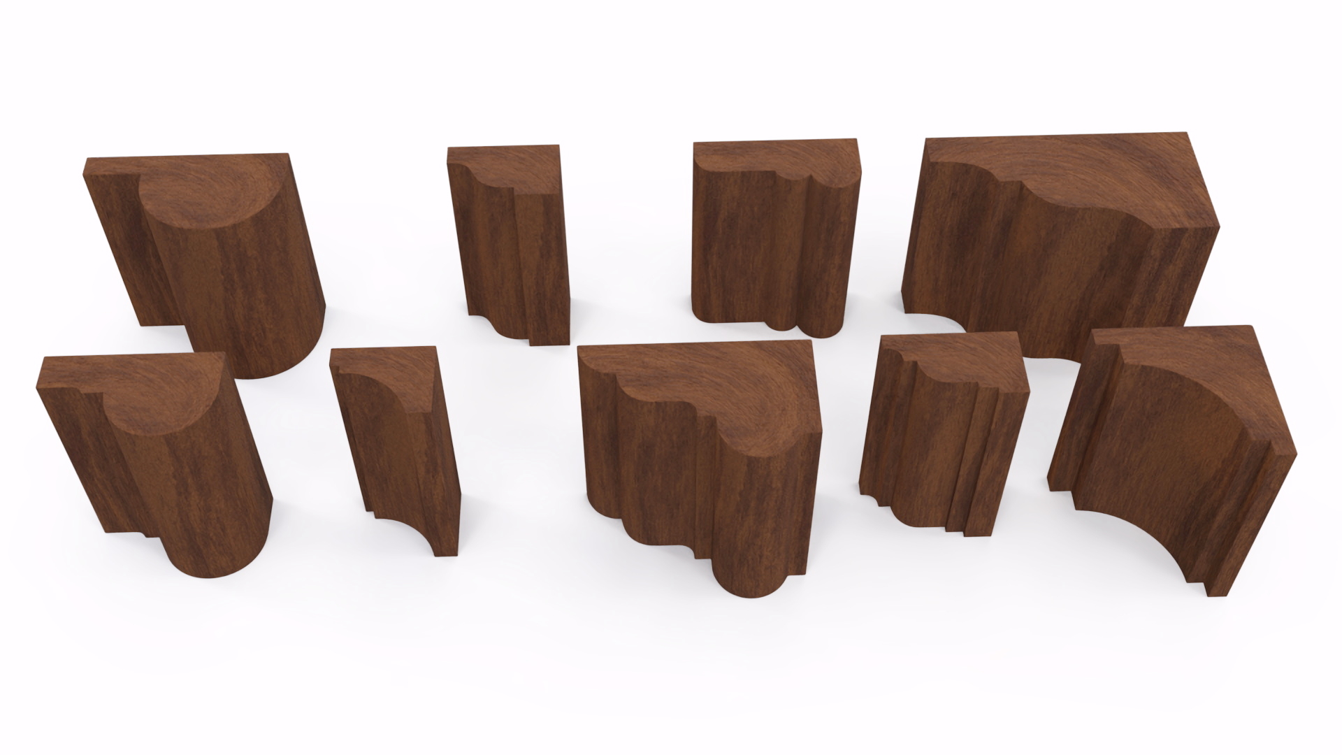 Set Molding Mahogany Part 1 3D