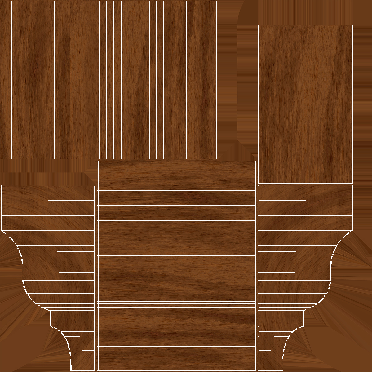 Set Molding Mahogany Part 1 3D
