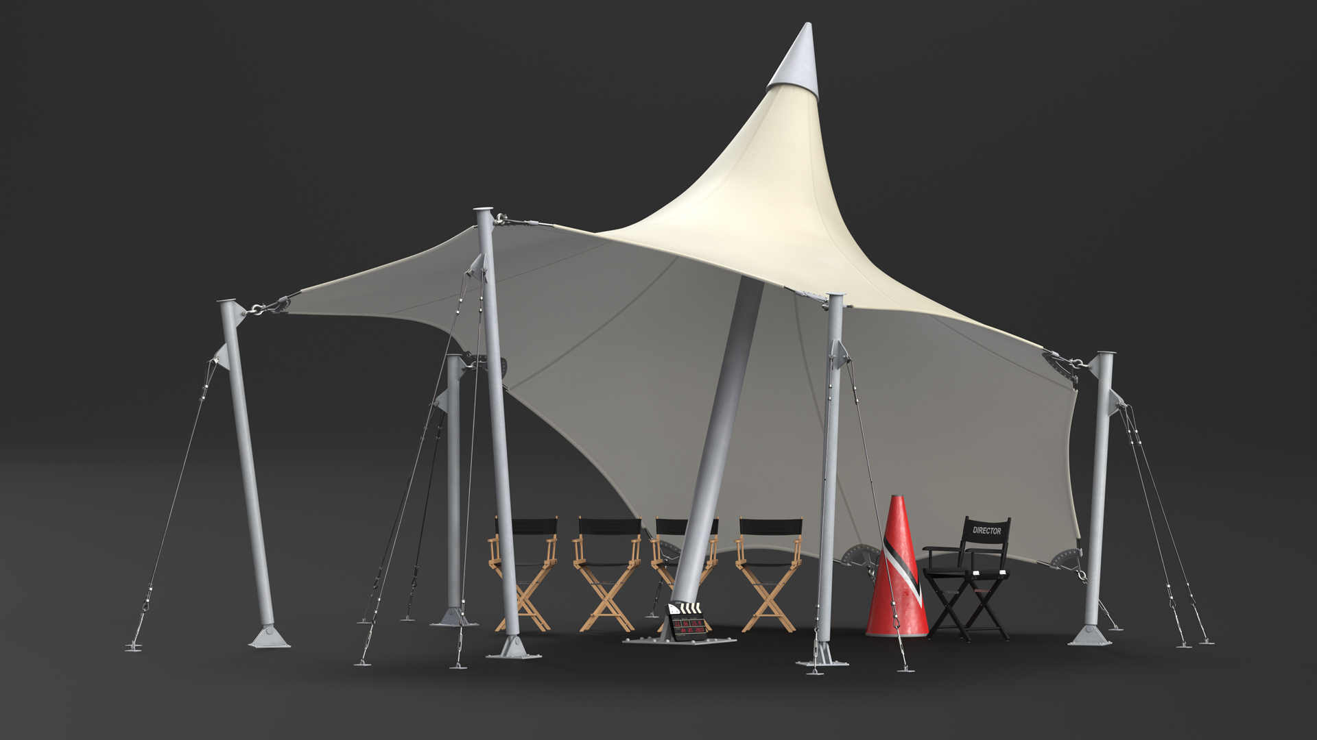 3D model Film Screening Background