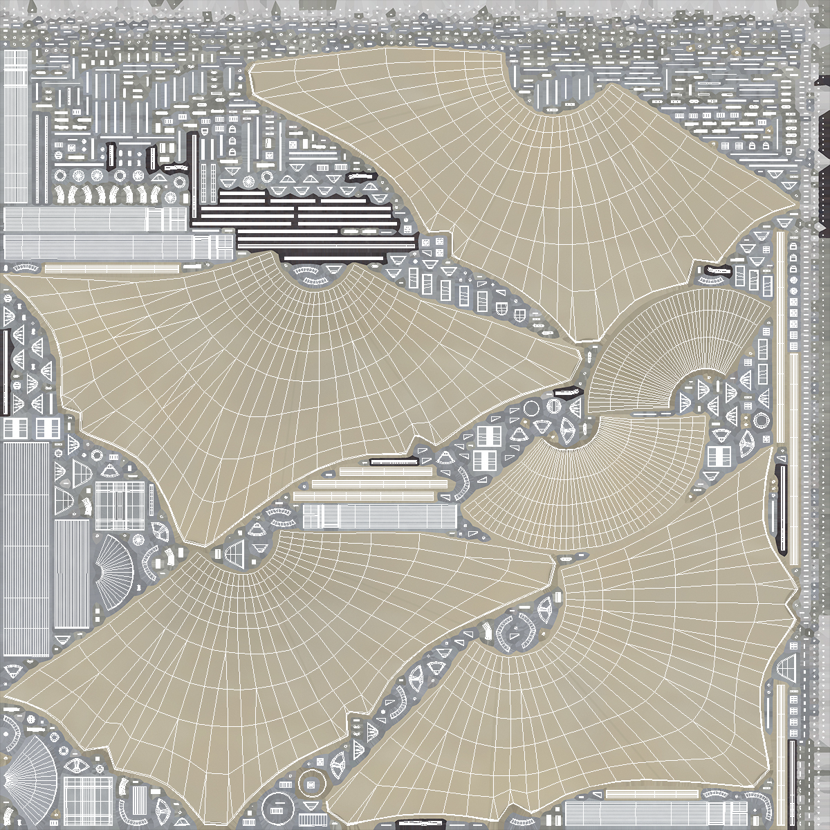 3D model Film Screening Background