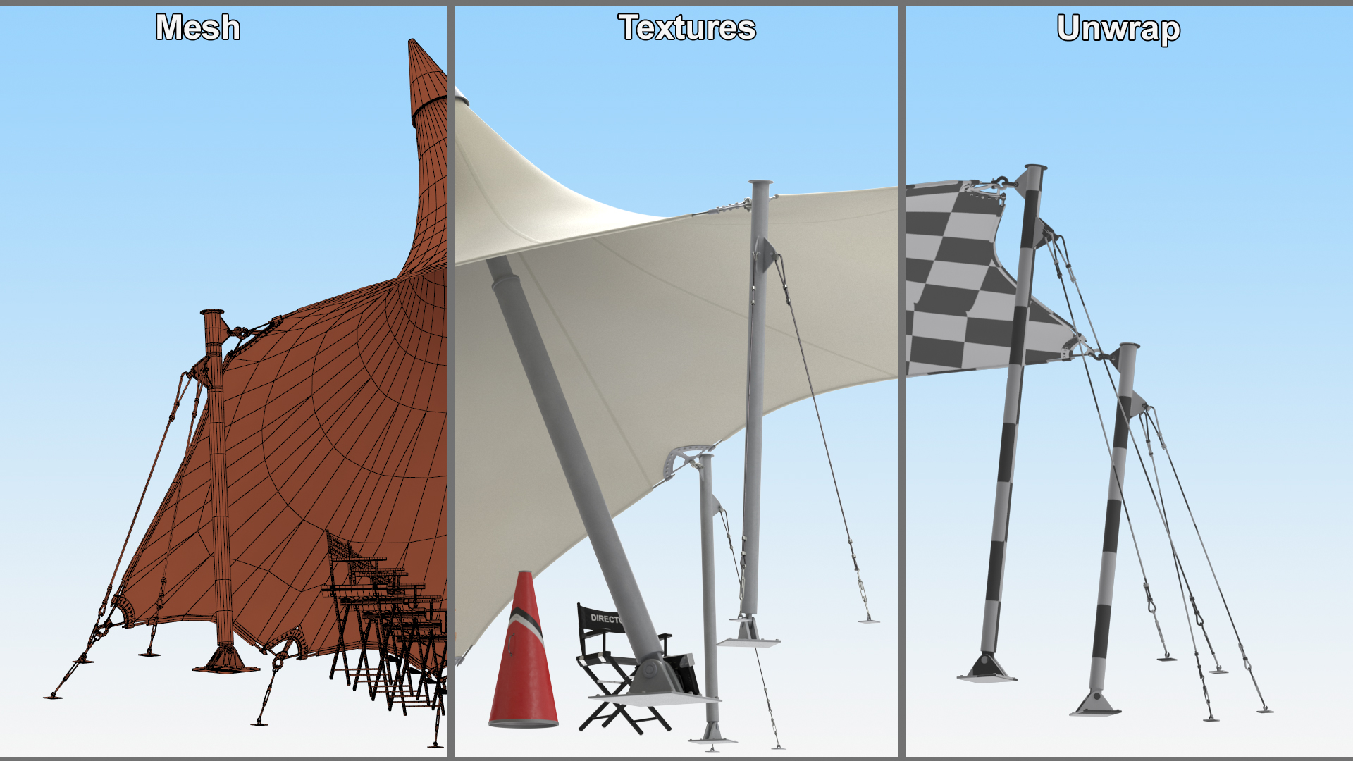 3D model Film Screening Background