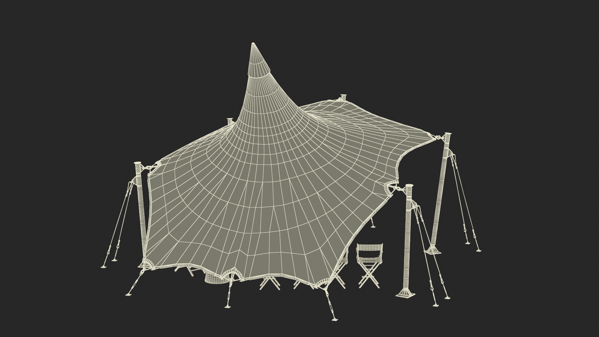 3D model Film Screening Background
