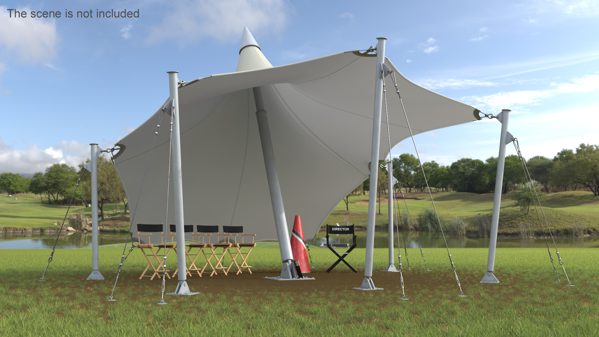 3D model Film Screening Background