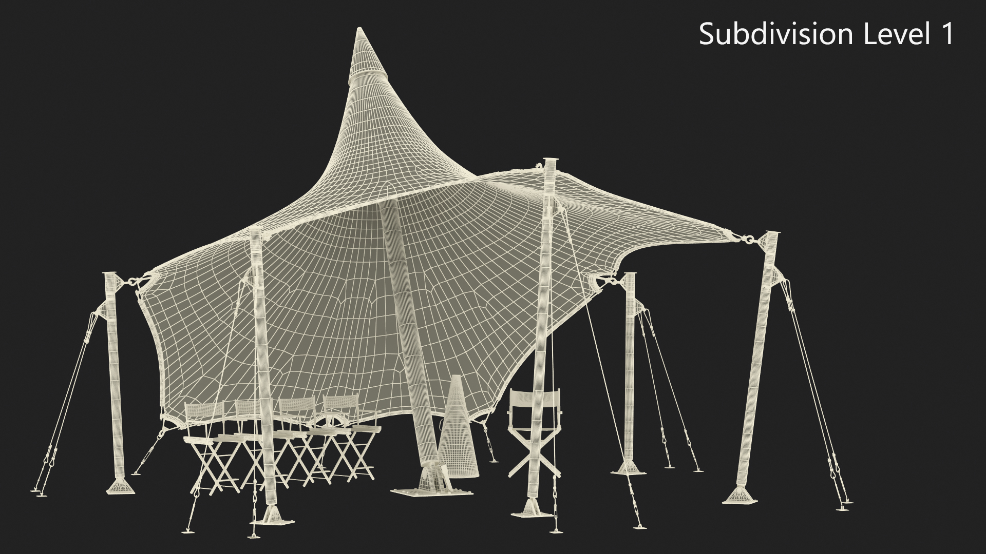 3D model Film Screening Background