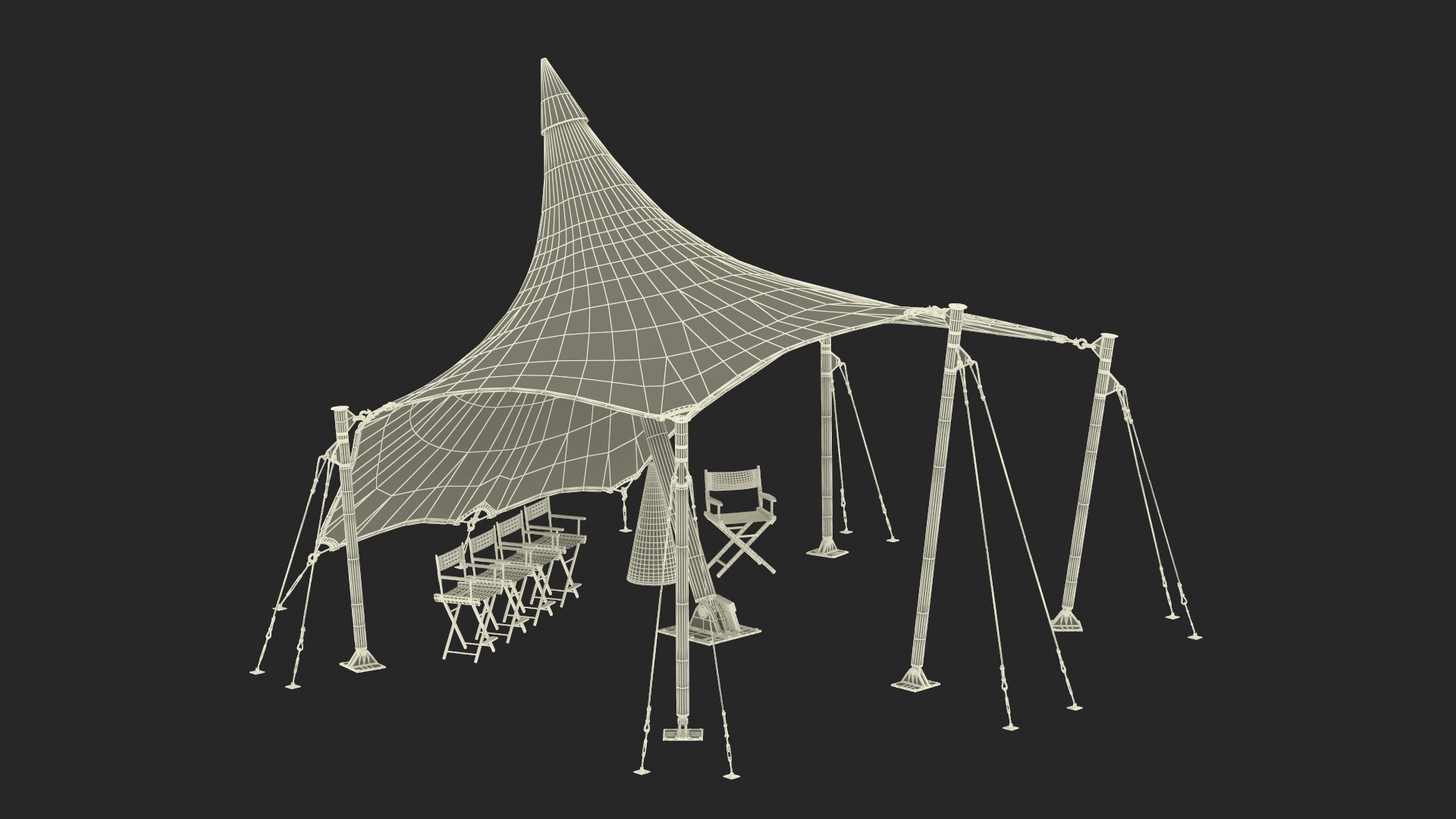 3D model Film Screening Background
