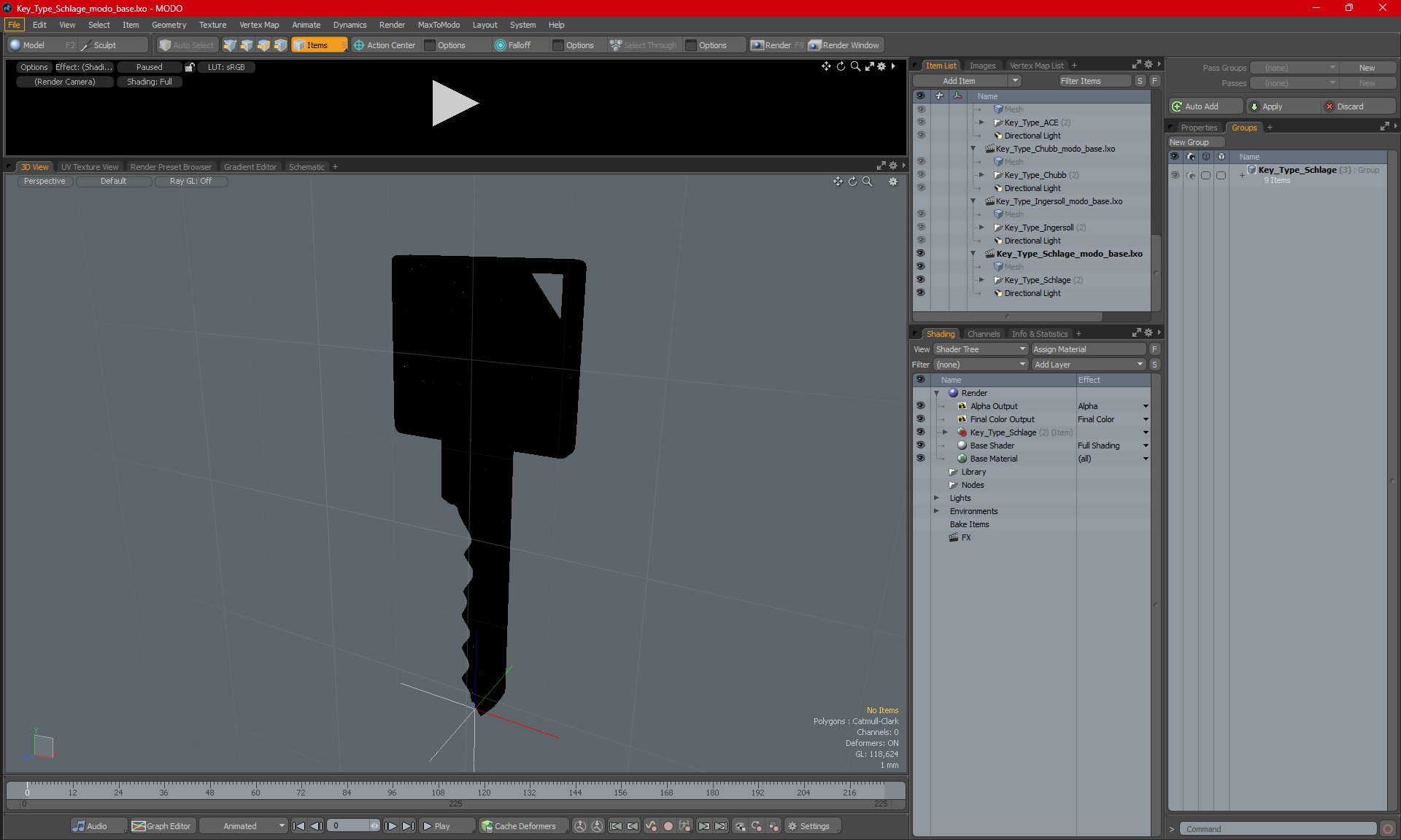 3D Key Type Schlage