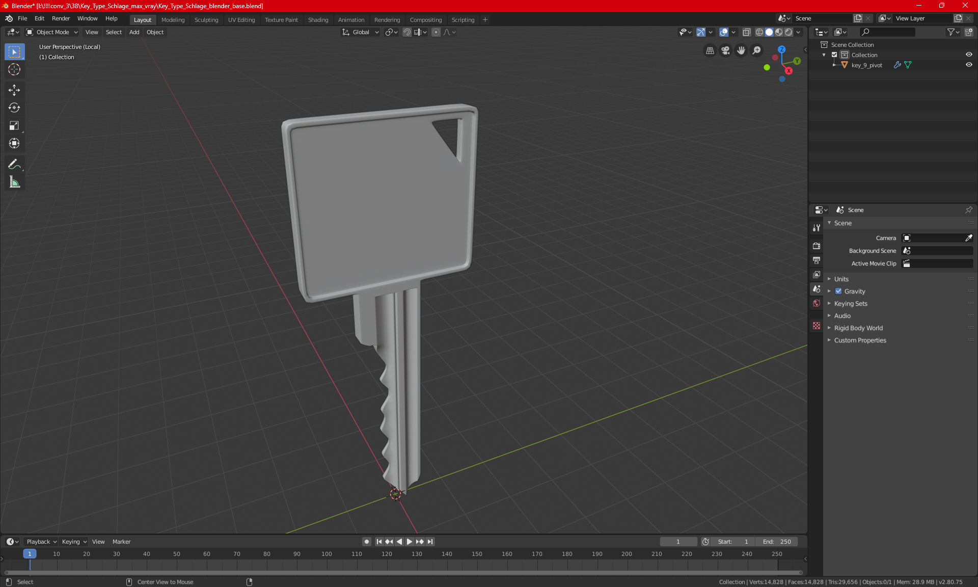 3D Key Type Schlage