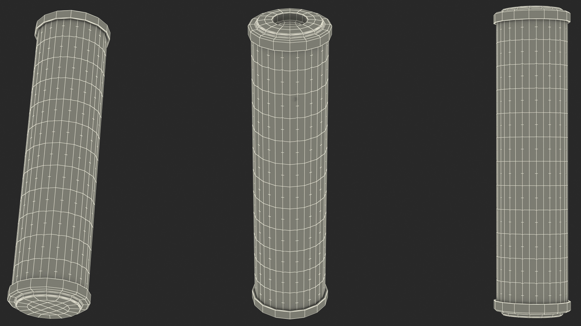 3D Universal 10 Inch Carbon Block Water Filter Cartridge model