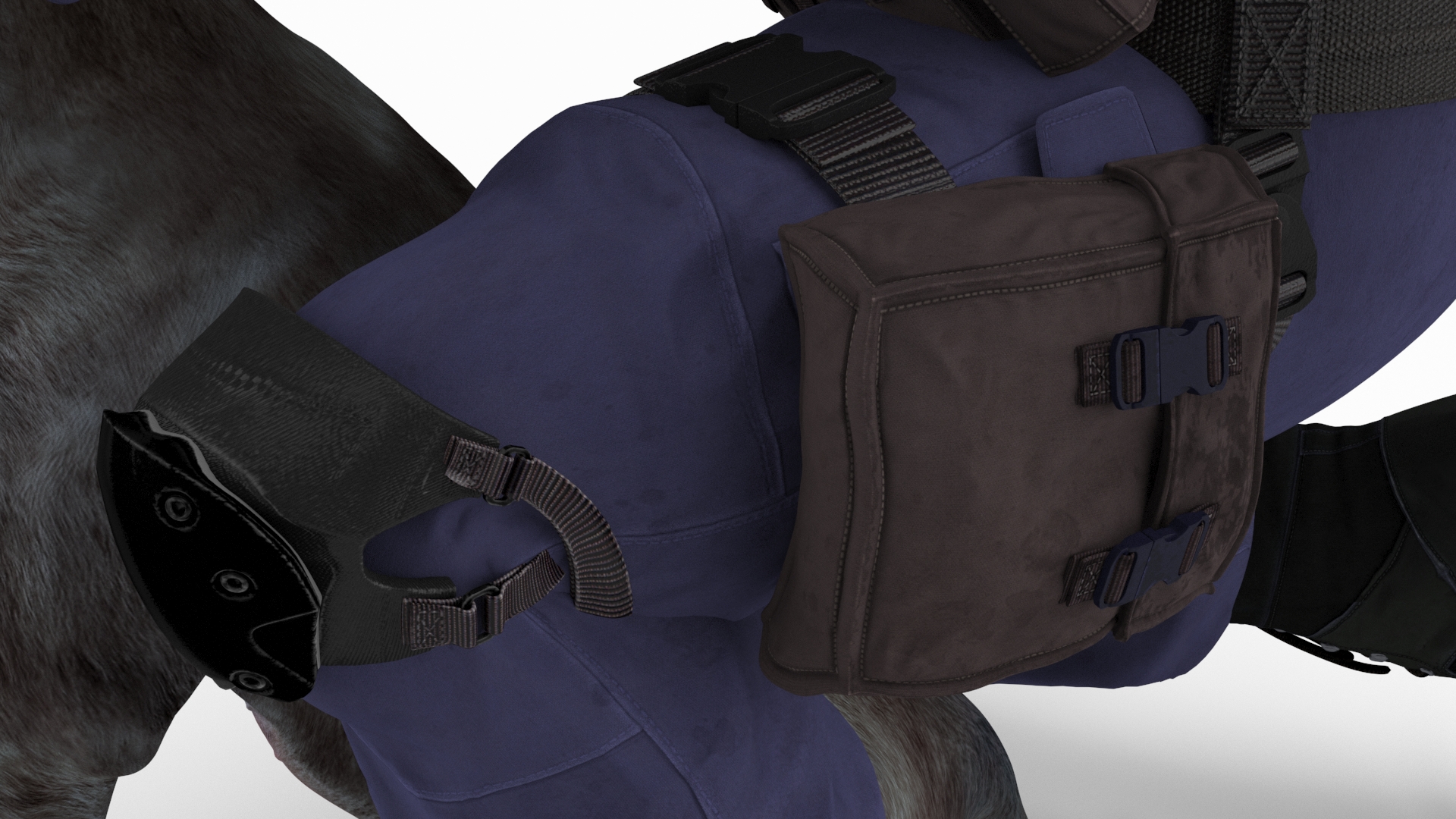 3D Police K9 Patrol with Taser Baton model