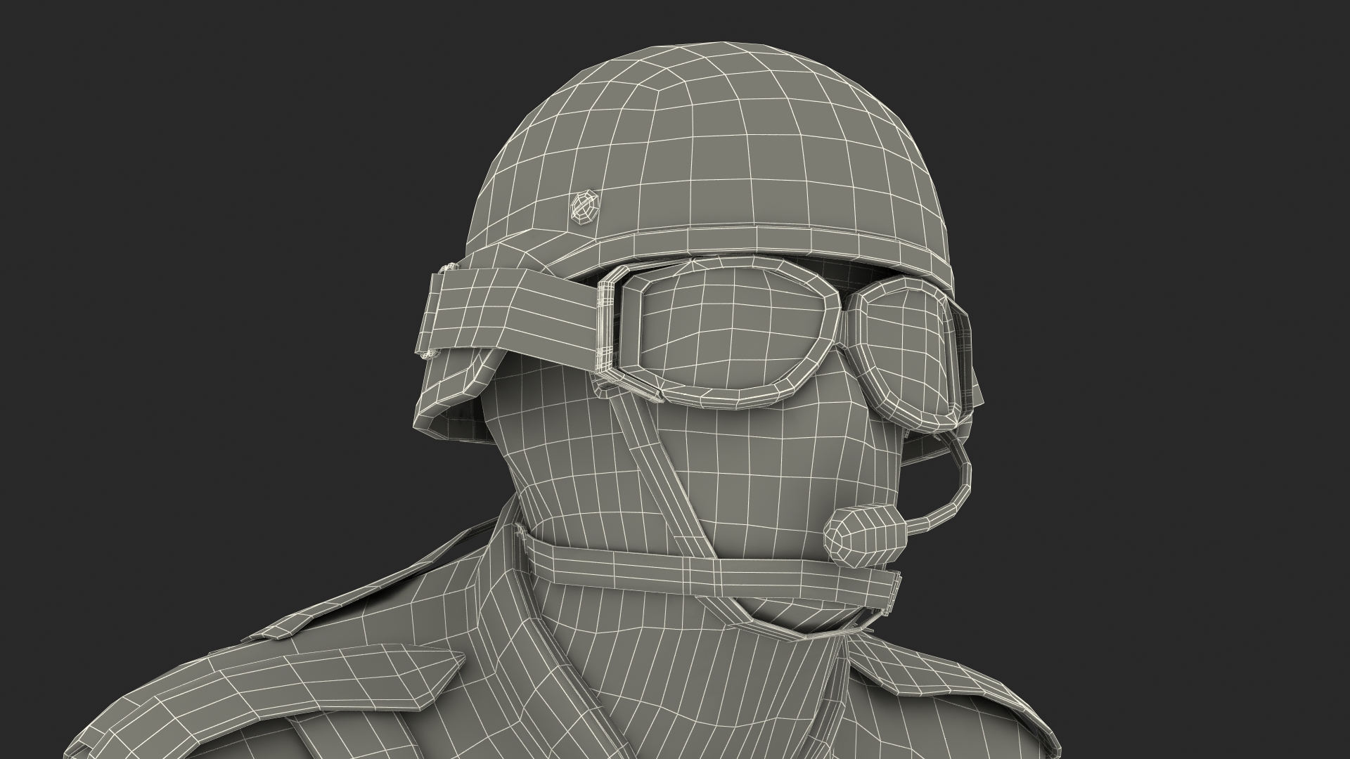 3D Police K9 Patrol with Taser Baton model