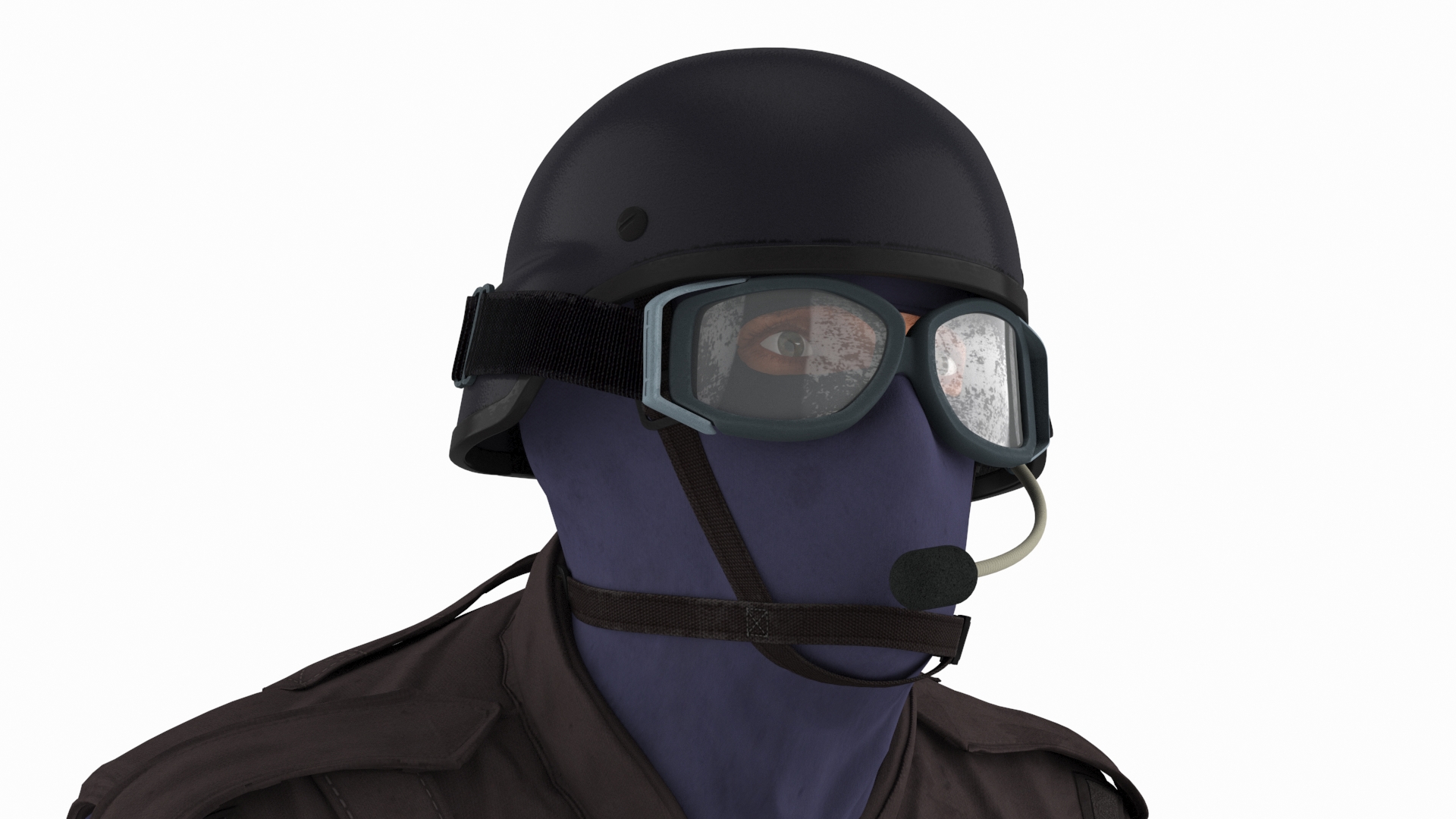 3D Police K9 Patrol with Taser Baton model