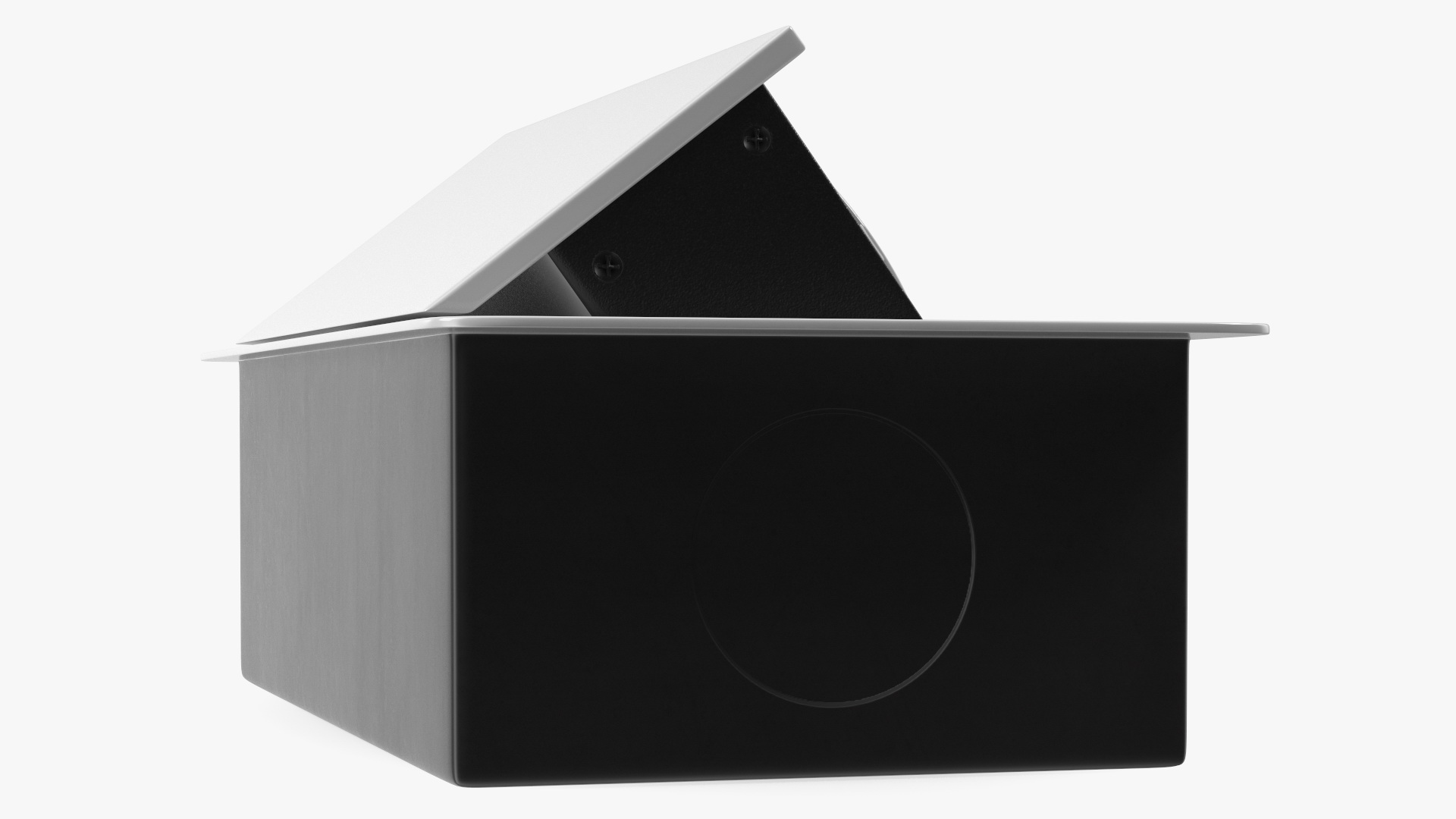 3D White Double Hidden Socket