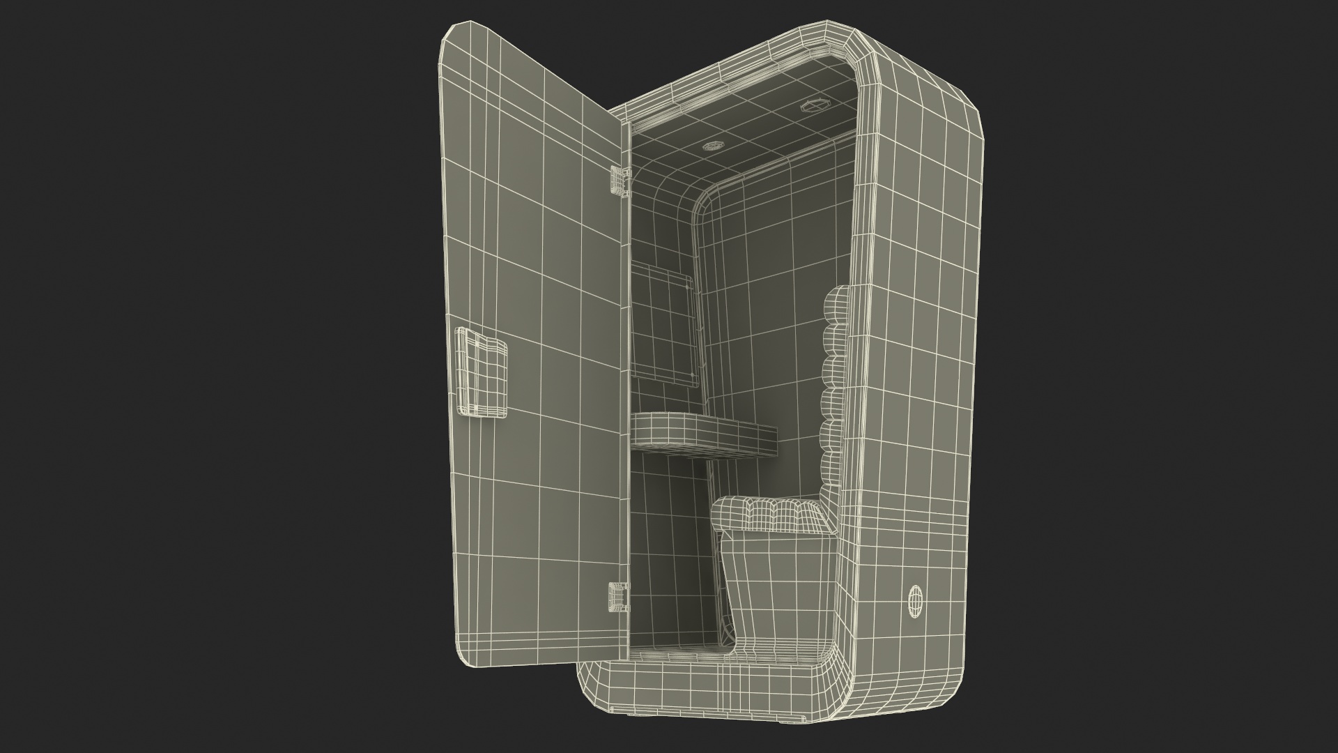 3D Conversation Booth model