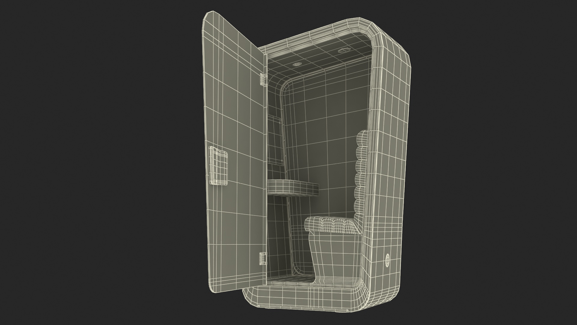 3D Conversation Booth model