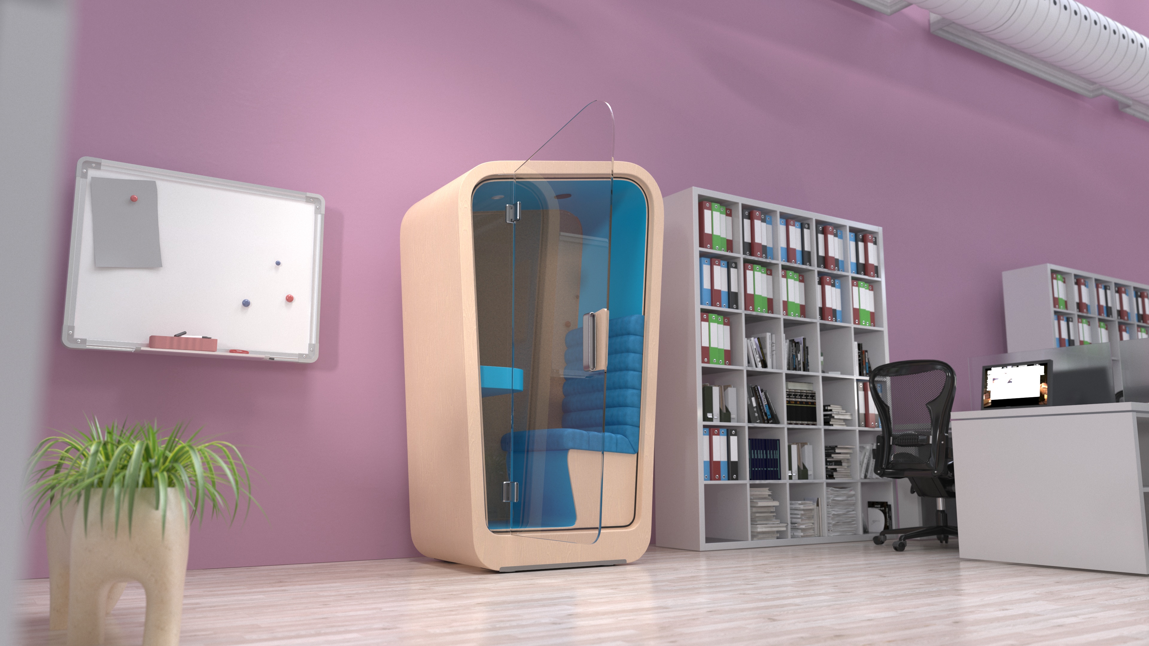 3D Conversation Booth model