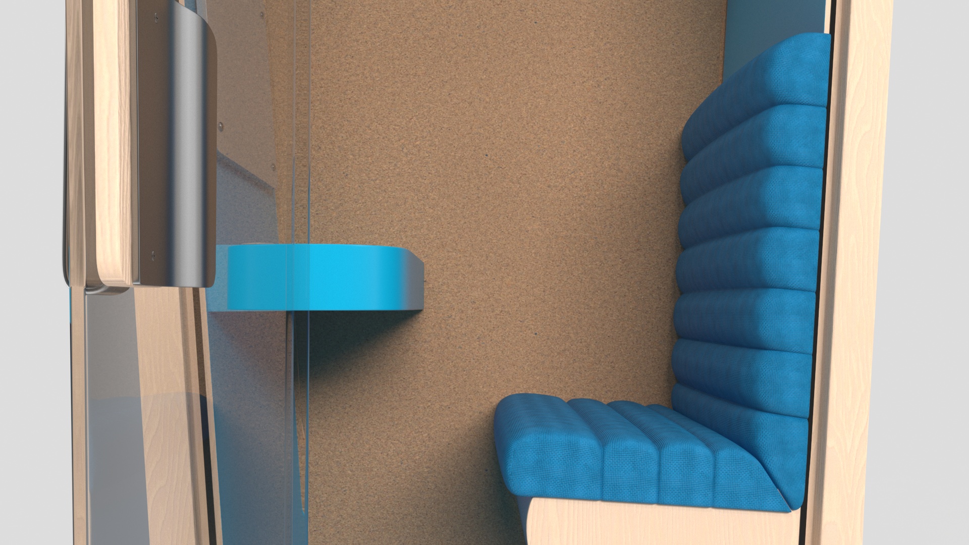 3D Conversation Booth model