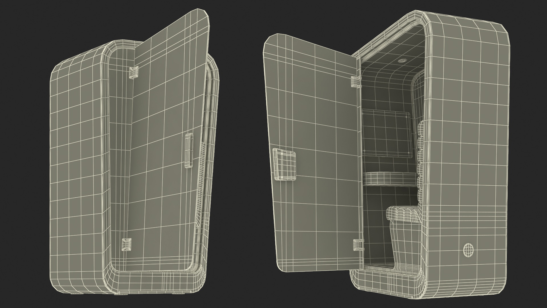 3D Conversation Booth model