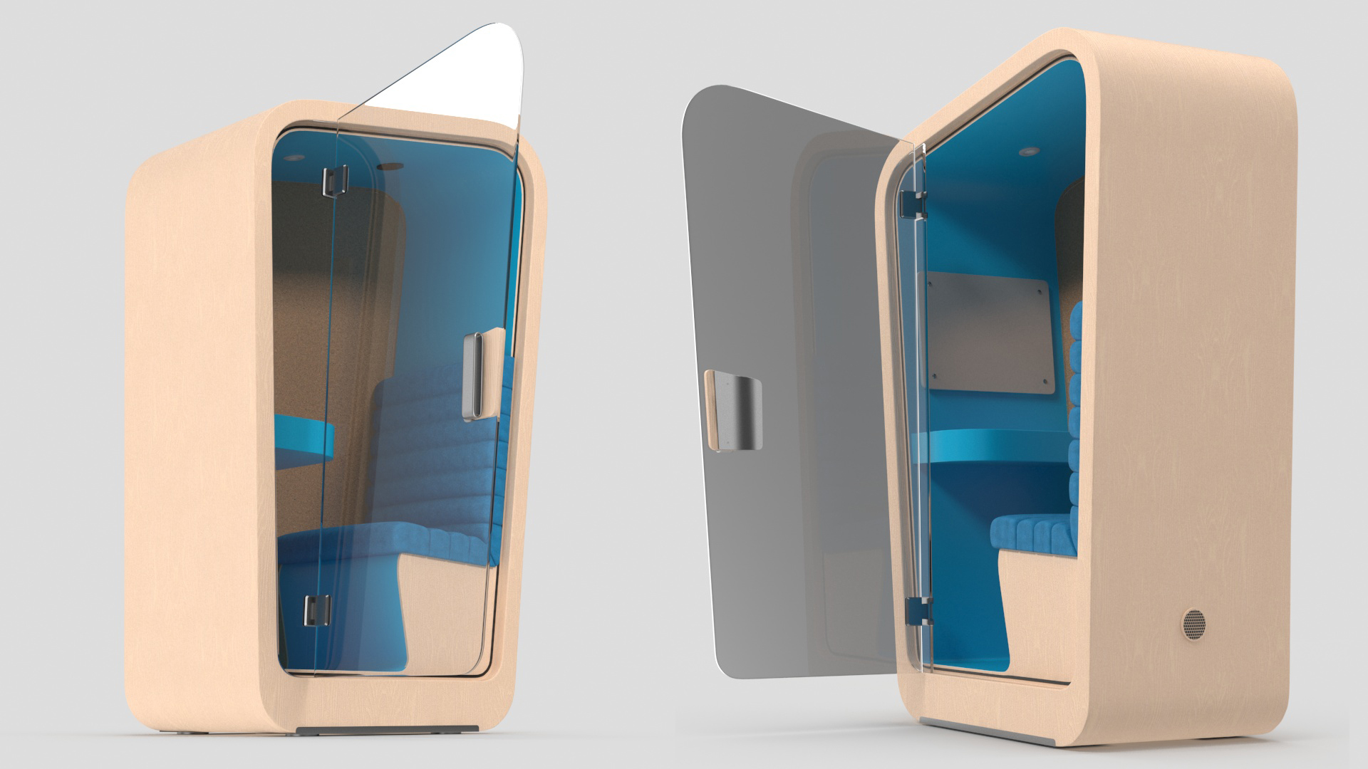 3D Conversation Booth model