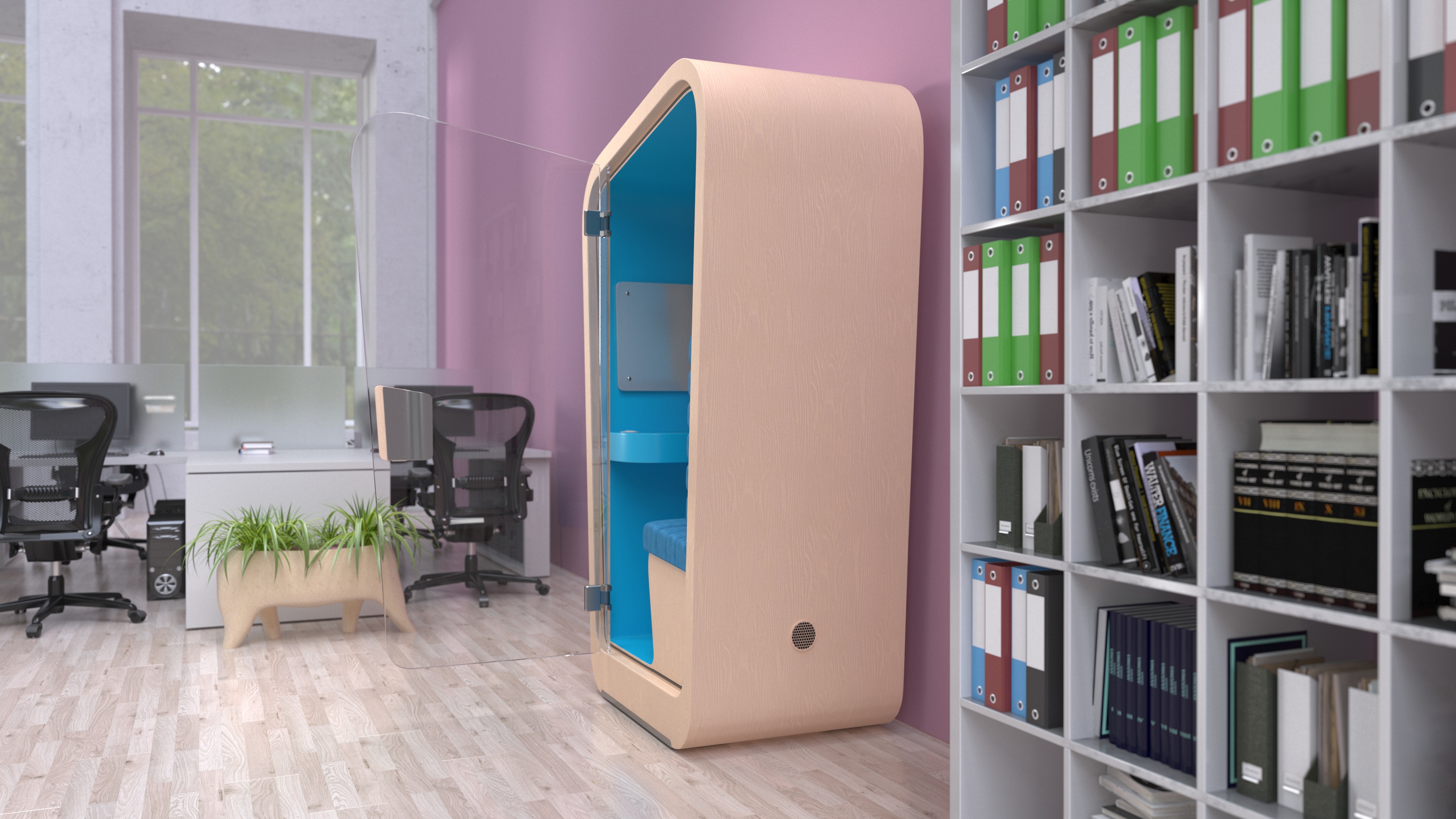 3D Conversation Booth model