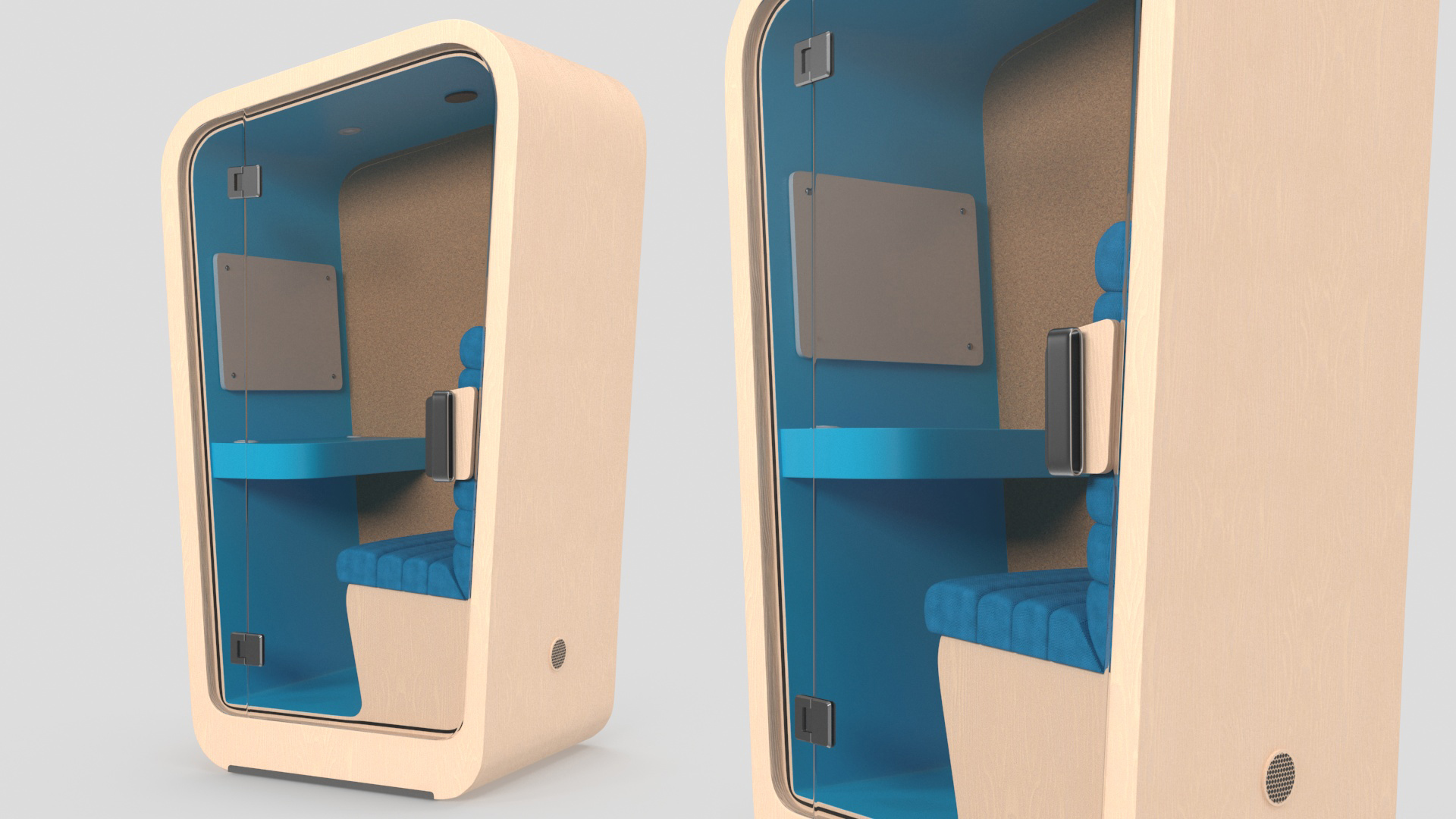 3D Conversation Booth model